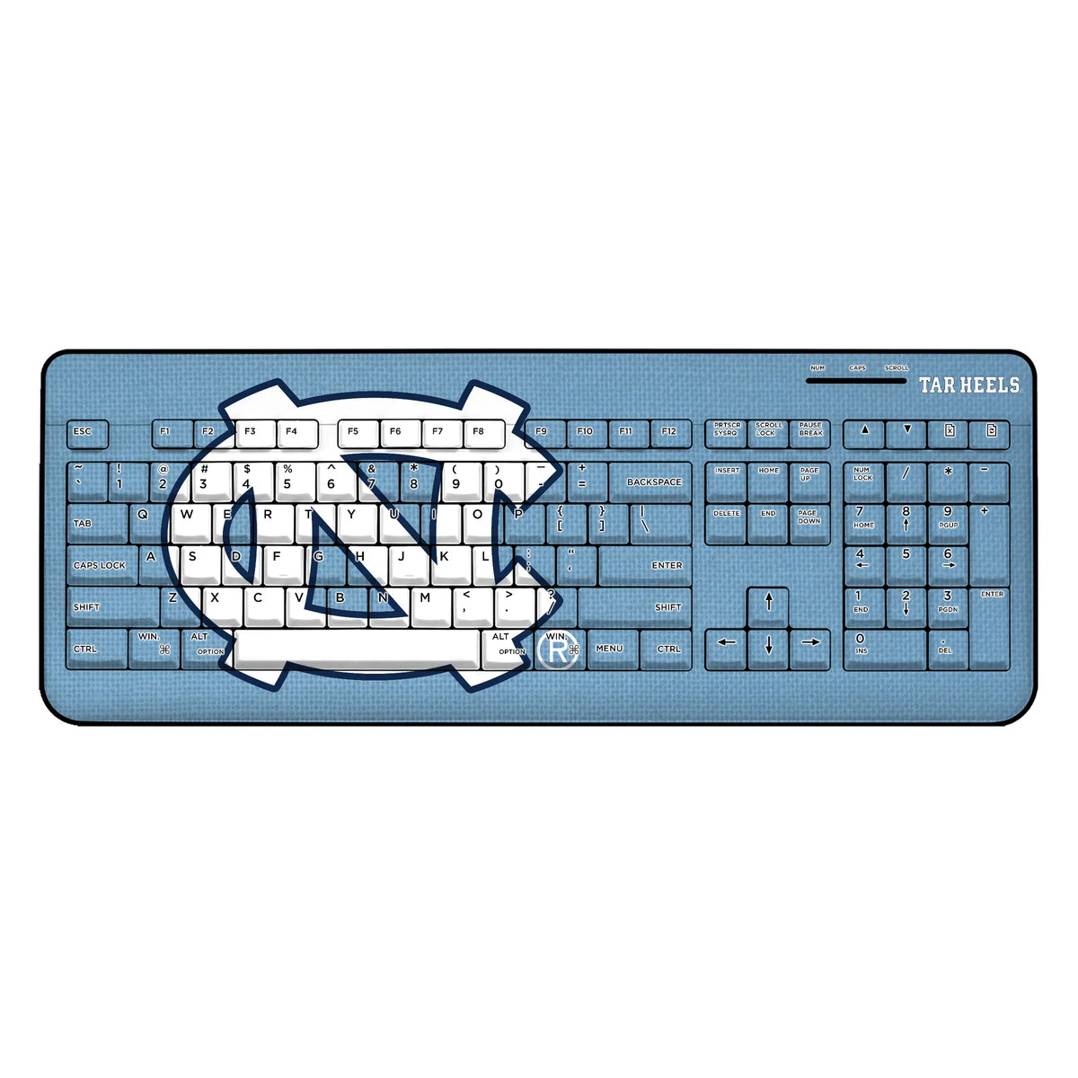 University of North Carolina Tar Heels Solid Wireless USB Keyboard