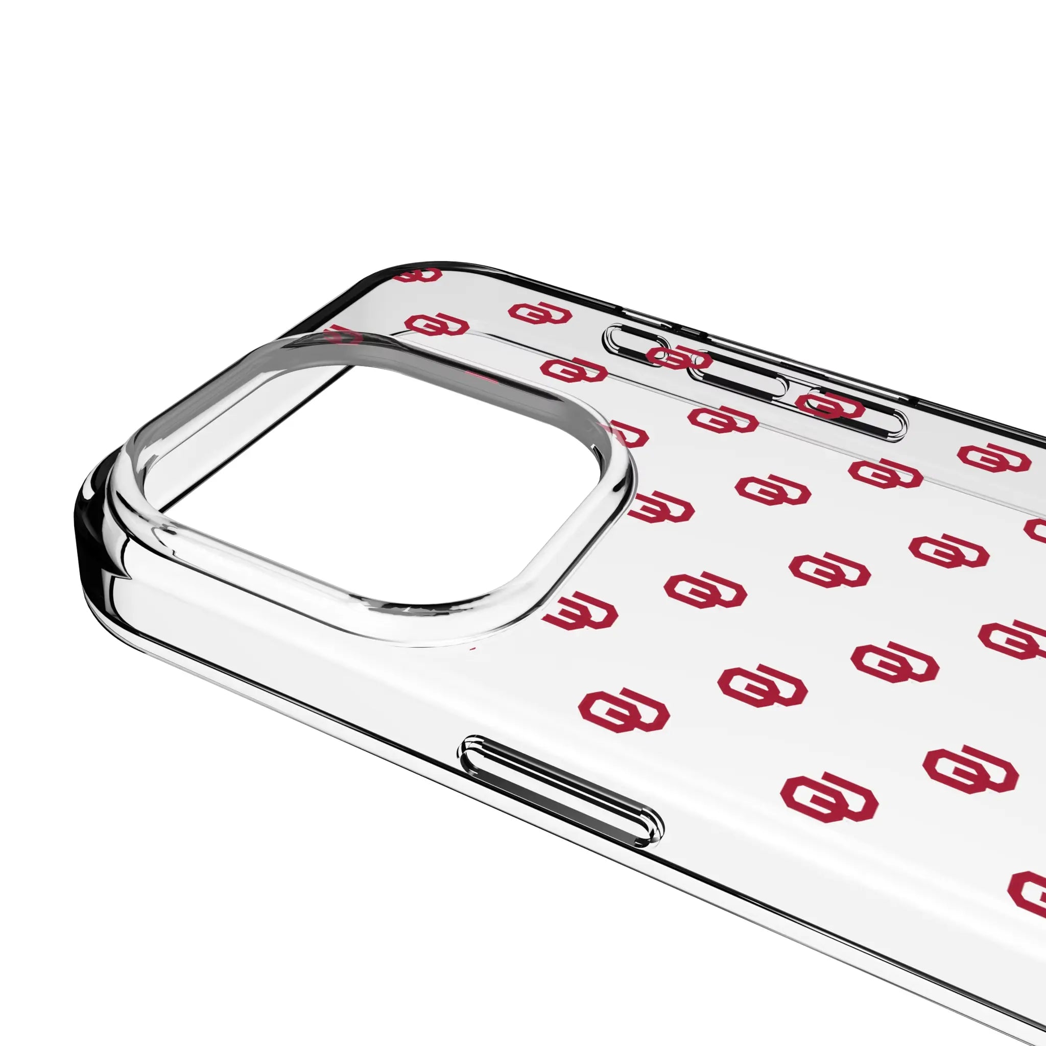 University of Oklahoma Sooners Fashion Pattern iPhone Clear Phone Case for Apple iPhone - Detail