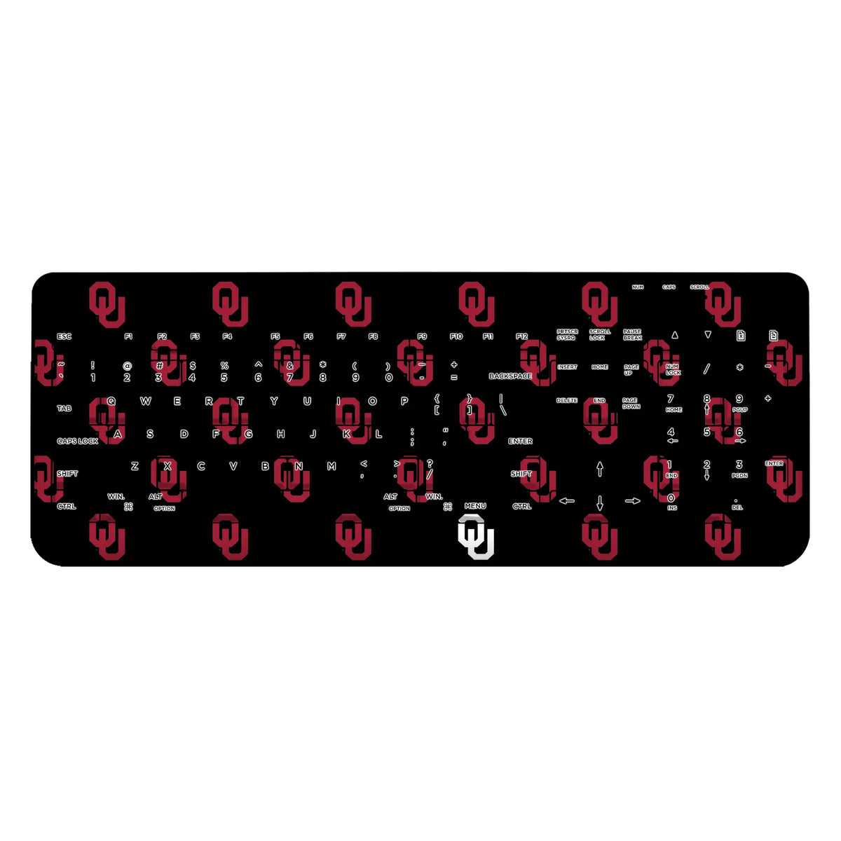 University of Oklahoma Sooners Fashion Pattern Wireless USB Keyboard