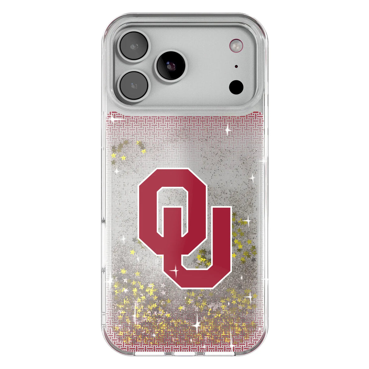 University of Oklahoma Sooners Linen Glitter Phone Case for Apple iPhone