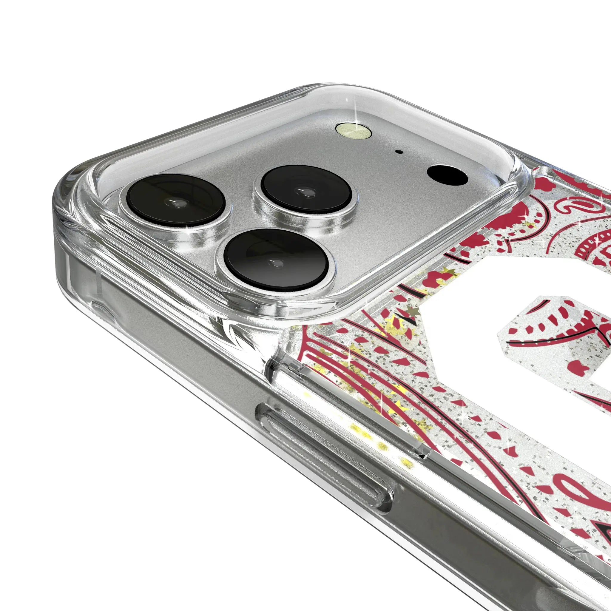 University of Oklahoma Sooners Paisley iPhone Glitter Phone Case for Apple iPhone - Detail