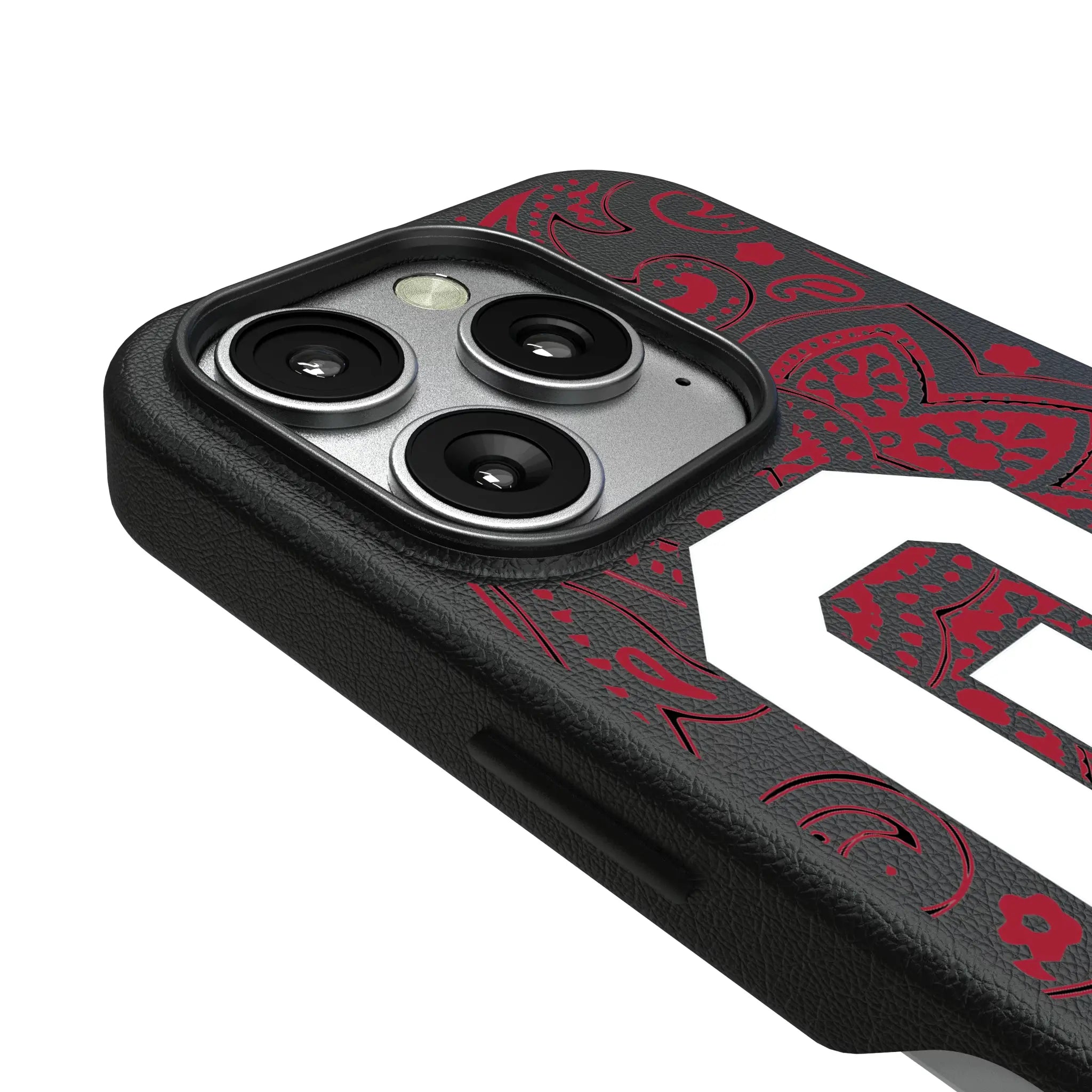 University of Oklahoma Sooners Paisley iPhone MagSafe Compatible Phone Case for Apple iPhone - Detail