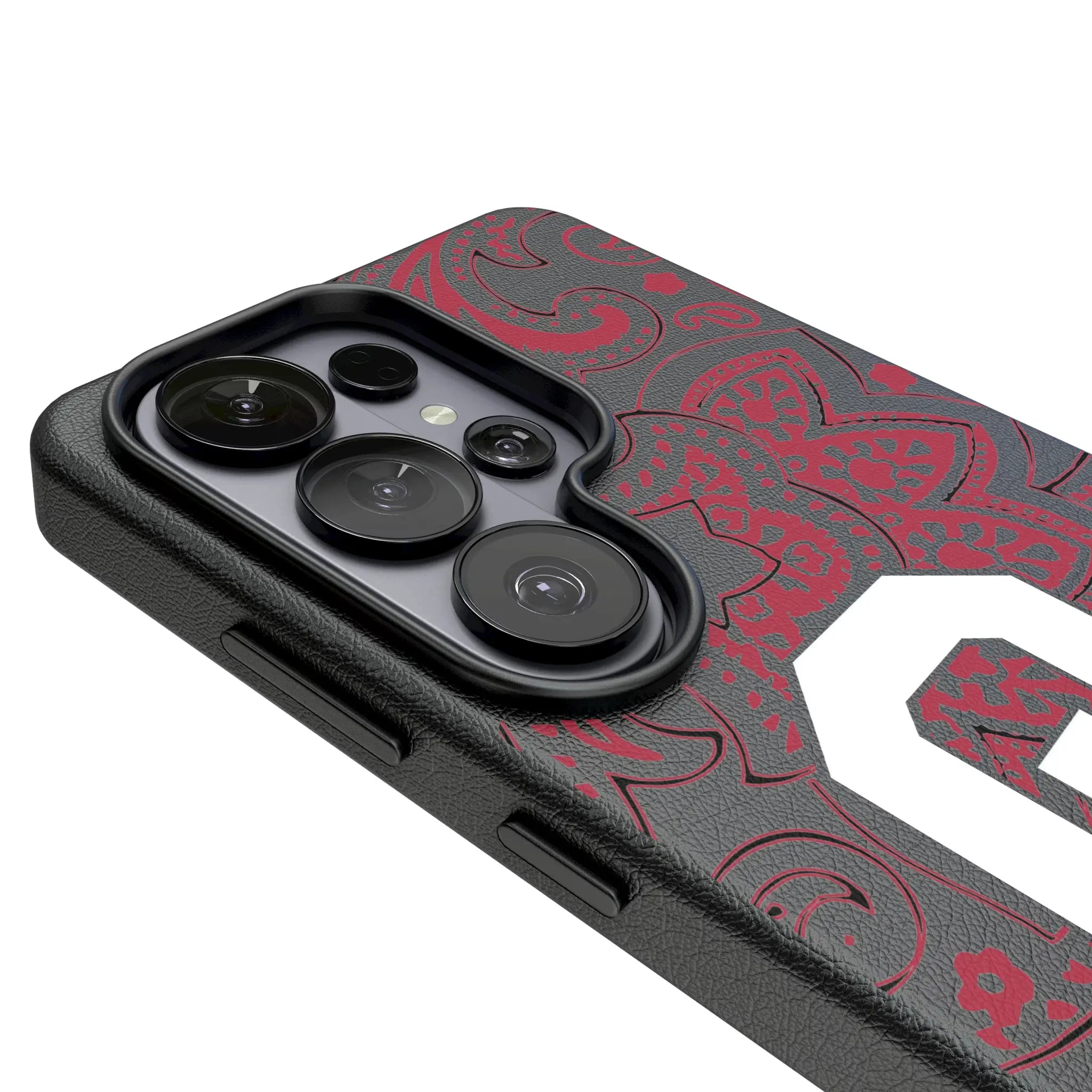 University of Oklahoma Sooners Paisley Galaxy MagSafe Compatible Phone Case for Samsung Galaxy - Detail#Device_Galaxy S26 Ultra
