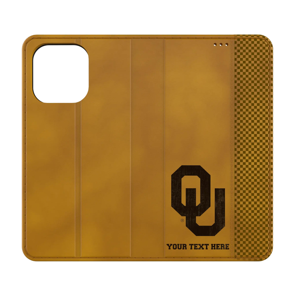 University of Oklahoma Sooners Personalized Burn iPhone Folio Phone Case for Apple iPhone