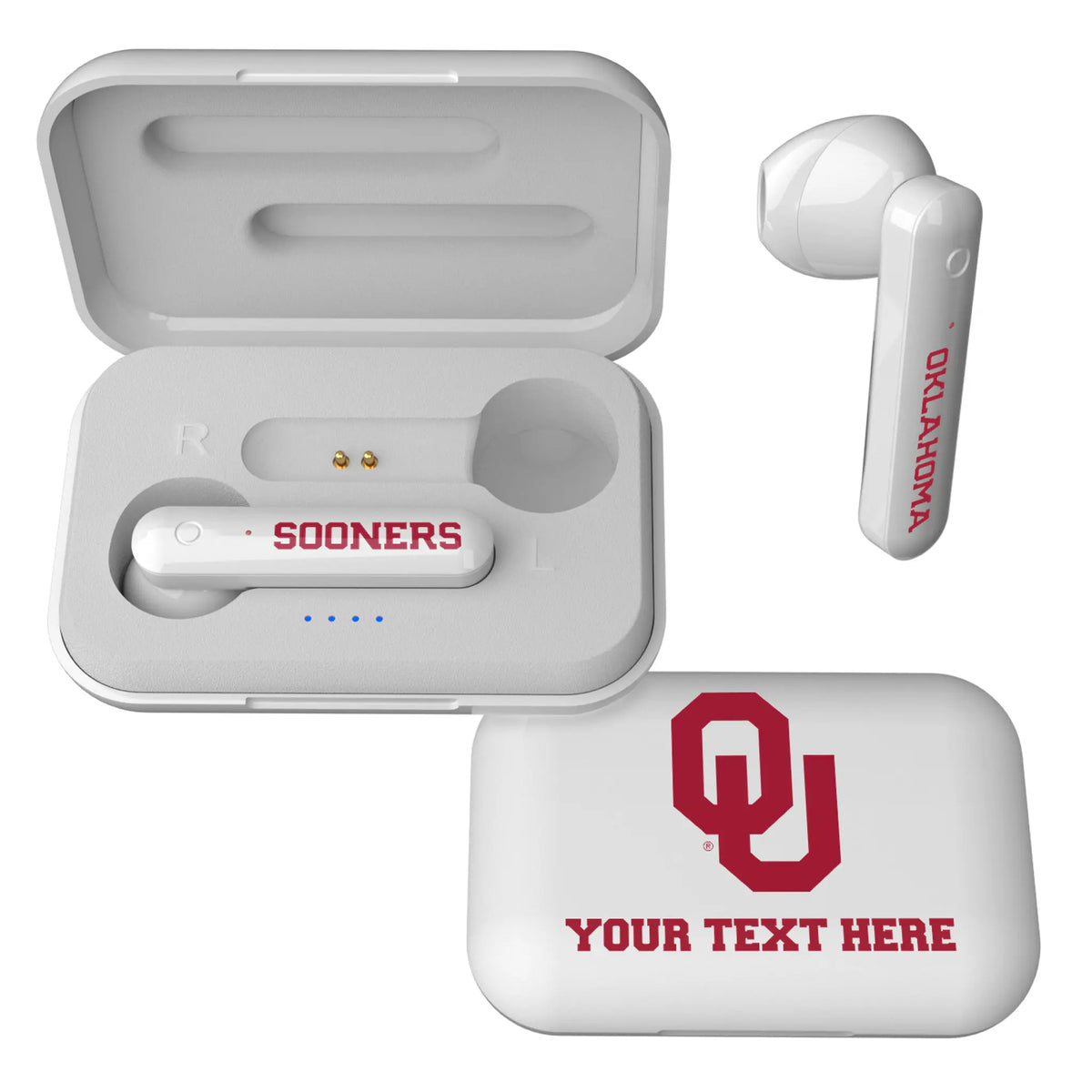 University of Oklahoma Sooners Personalized Insignia Wireless TWS Earbuds