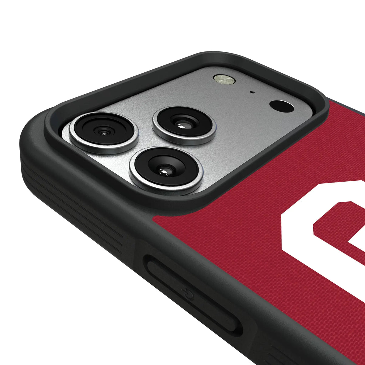 University of Oklahoma Sooners Personalized Stripe iPhone Bump Phone Case for Apple iPhone - Detail#Device_iPhone 17 Pro Max