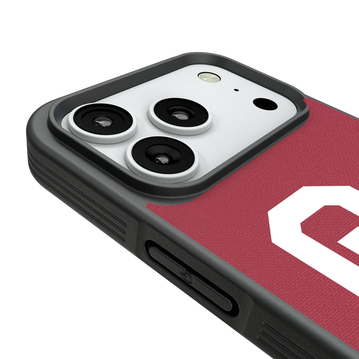 University of Oklahoma Sooners Personalized Stripe iPhone Bump Phone Case for Apple iPhone - Detail#Device_iPhone 18 Pro