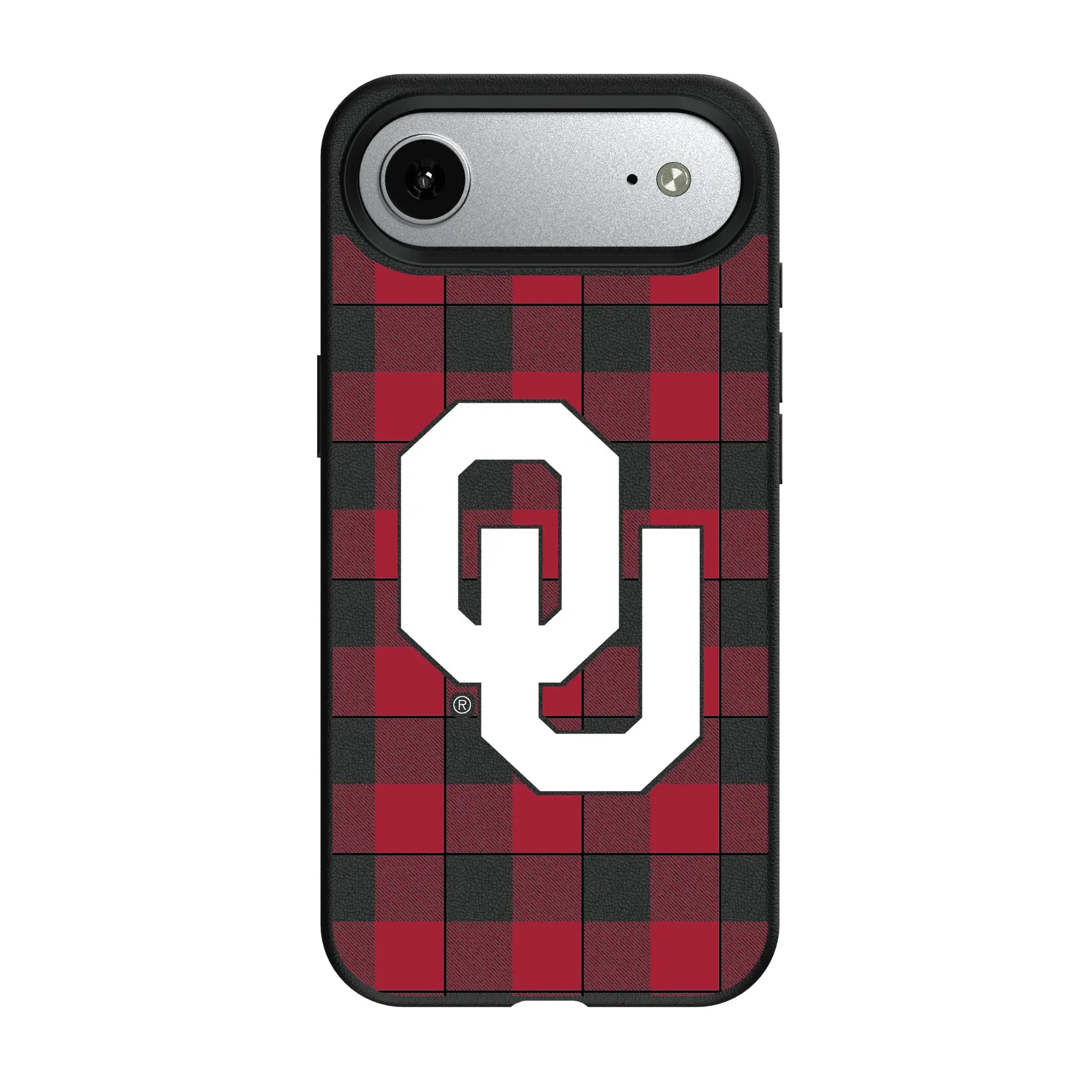 University of Oklahoma Sooners Plaid iPhone MagSafe Compatible Phone Case for Apple iPhone#Device_iPhone Air