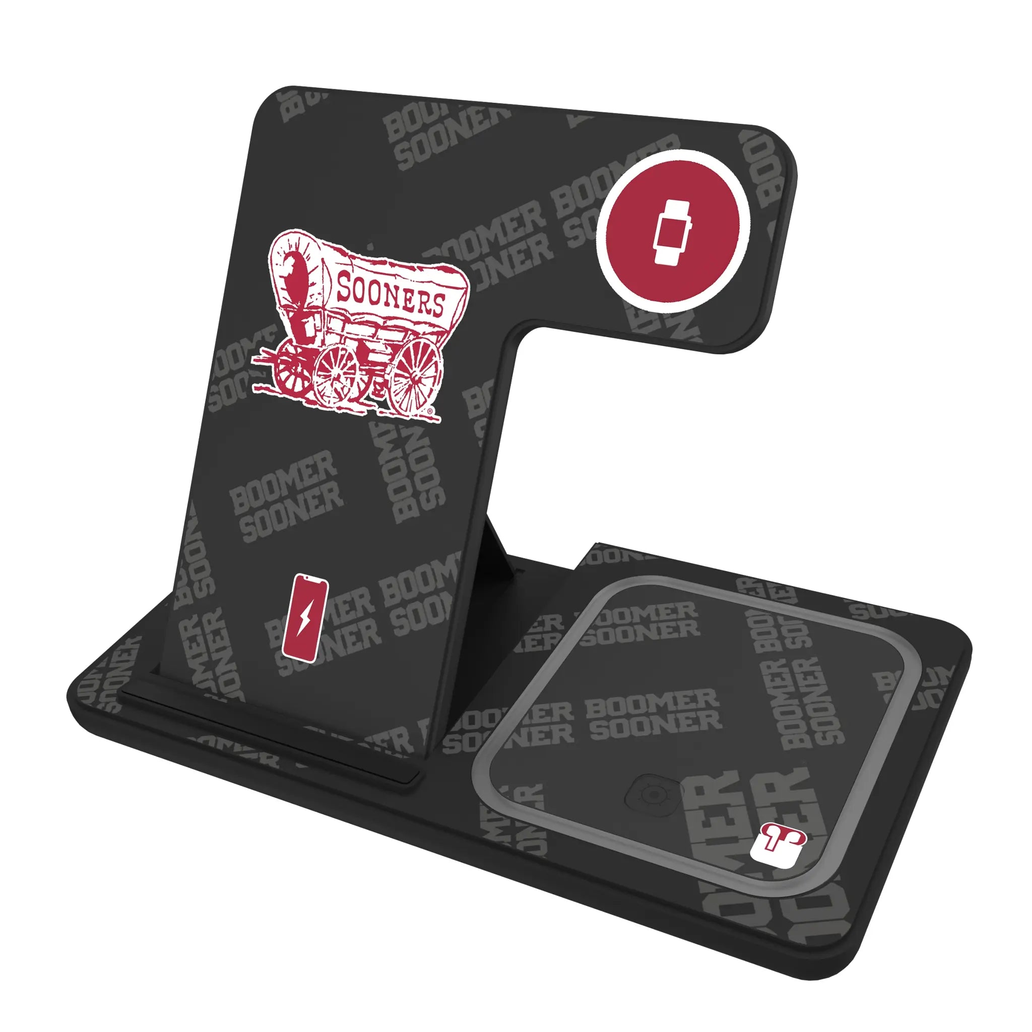University of Oklahoma Sooners Quadtile 3 in 1 Charging Station