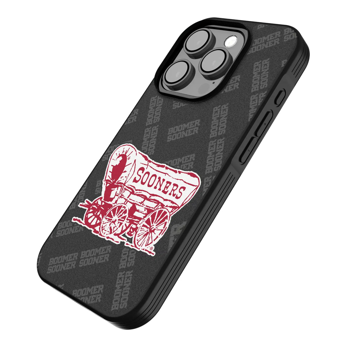 University of Oklahoma Sooners Quadtile iPhone Bump Phone Case for Apple iPhone - Isometric View
