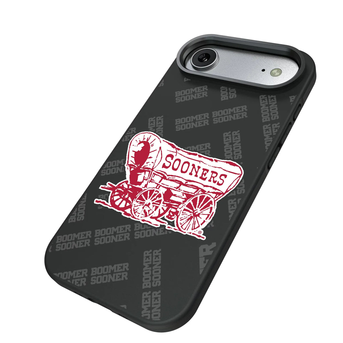 University of Oklahoma Sooners Quadtile iPhone Bump Phone Case for Apple iPhone - Isometric View#Device_iPhone Air
