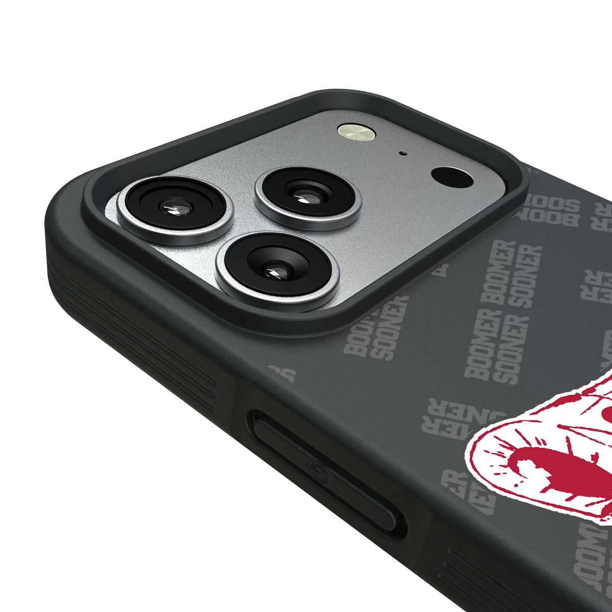University of Oklahoma Sooners Quadtile iPhone Bump Phone Case for Apple iPhone - Detail#Device_iPhone 17 Pro