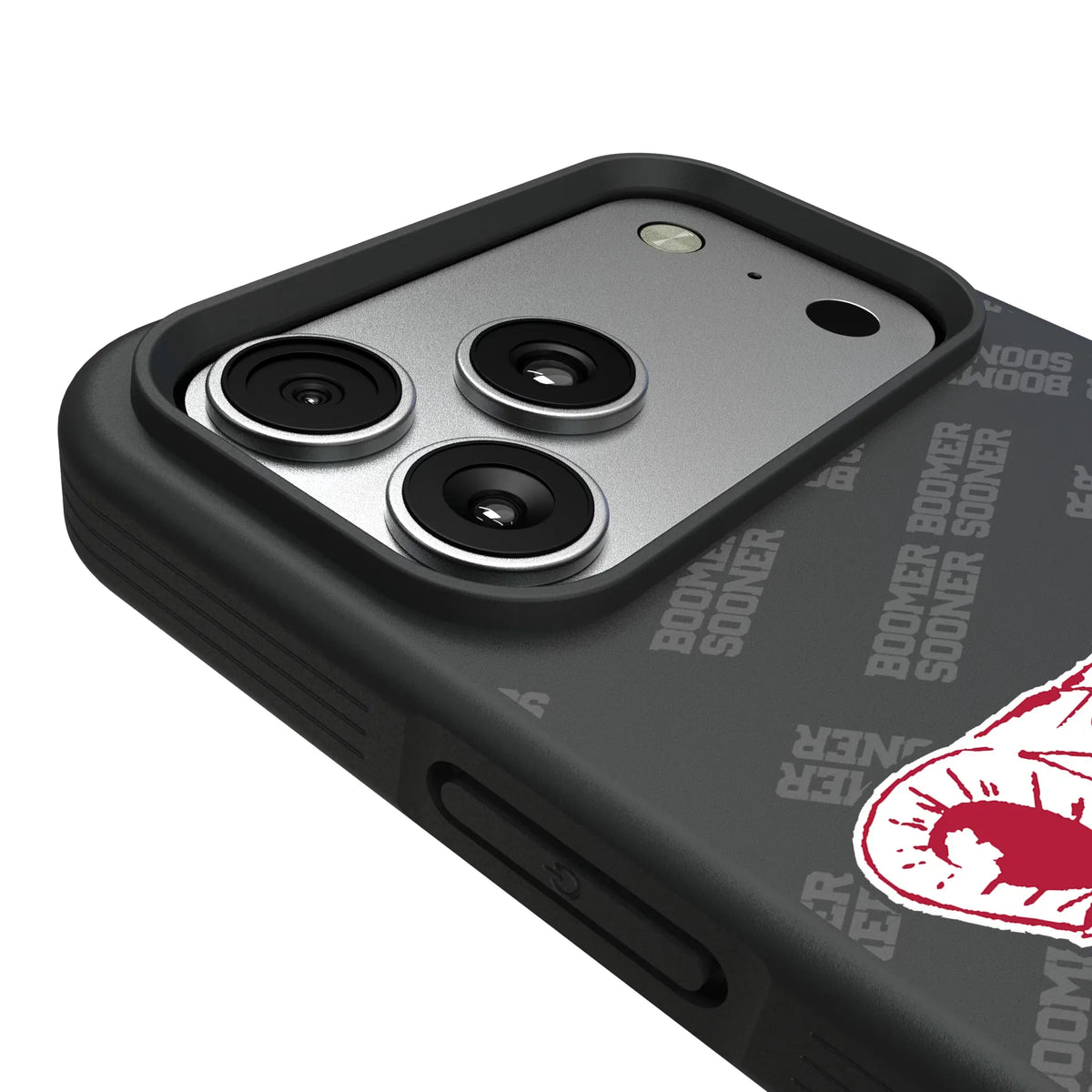 University of Oklahoma Sooners Quadtile iPhone Bump Phone Case for Apple iPhone - Detail#Device_iPhone 17 Pro Max