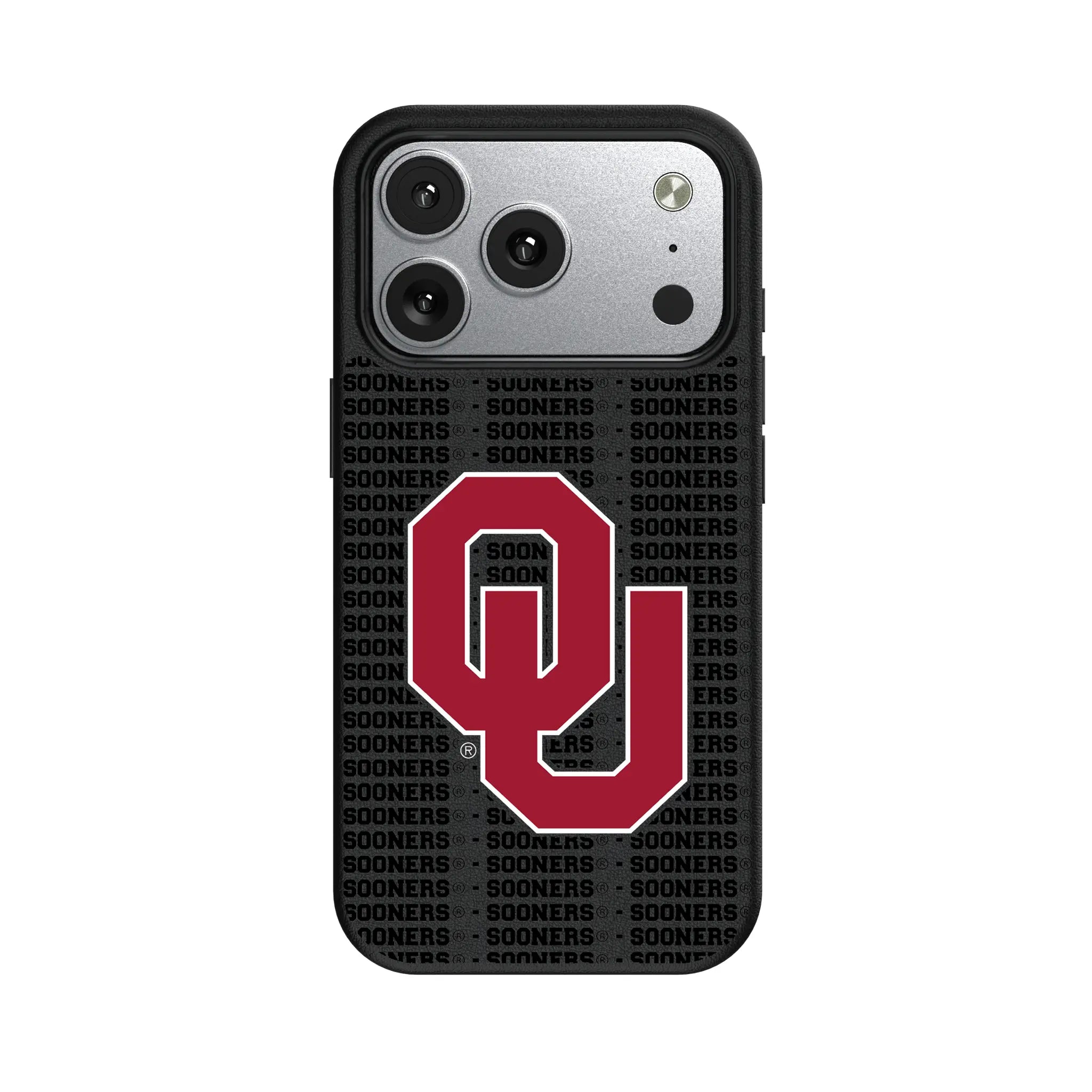 University of Oklahoma Sooners Text Backdrop iPhone MagSafe Compatible Phone Case for Apple iPhone#Device_iPhone 17 Pro
