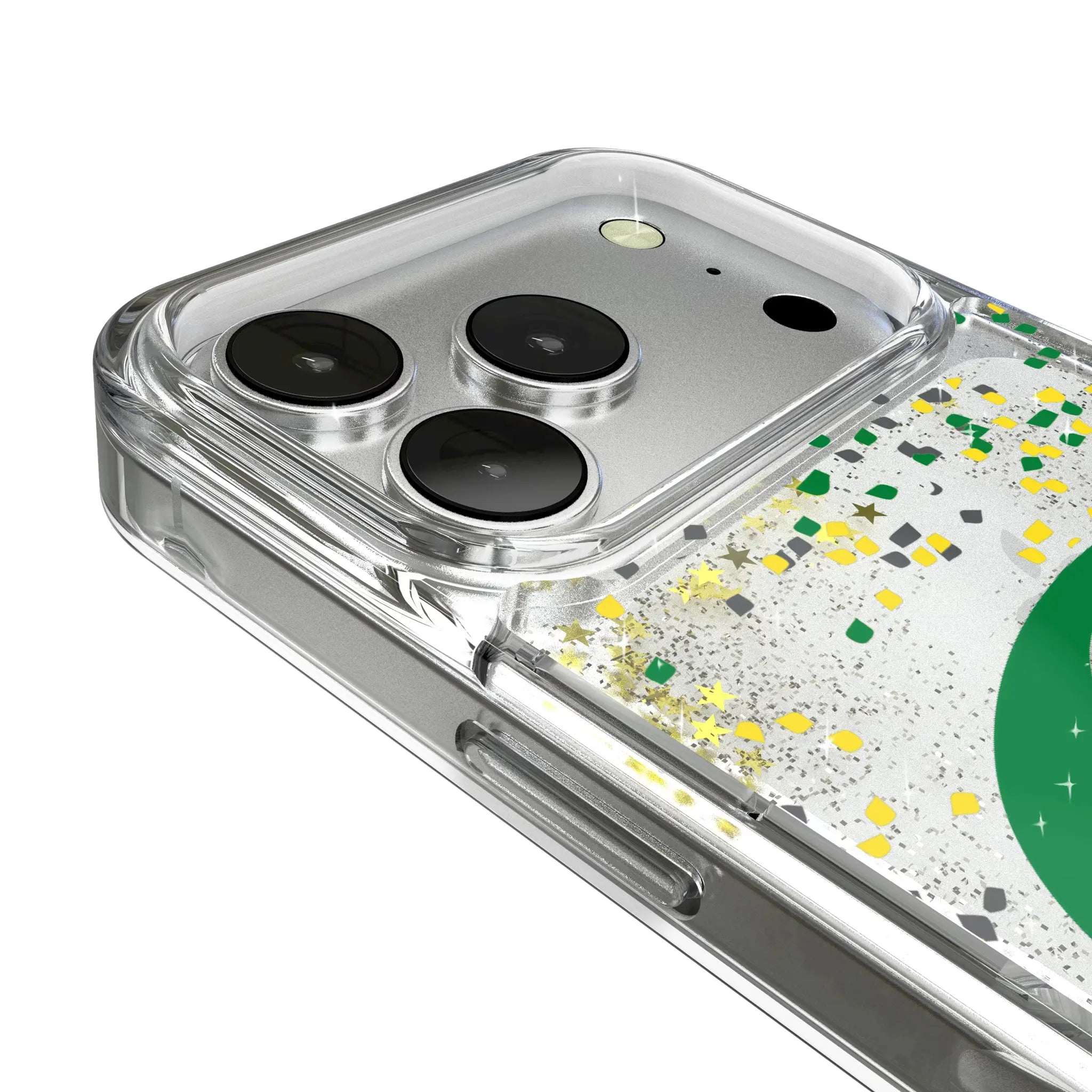 University of Oregon Ducks Confetti iPhone Glitter Phone Case for Apple iPhone - Detail
