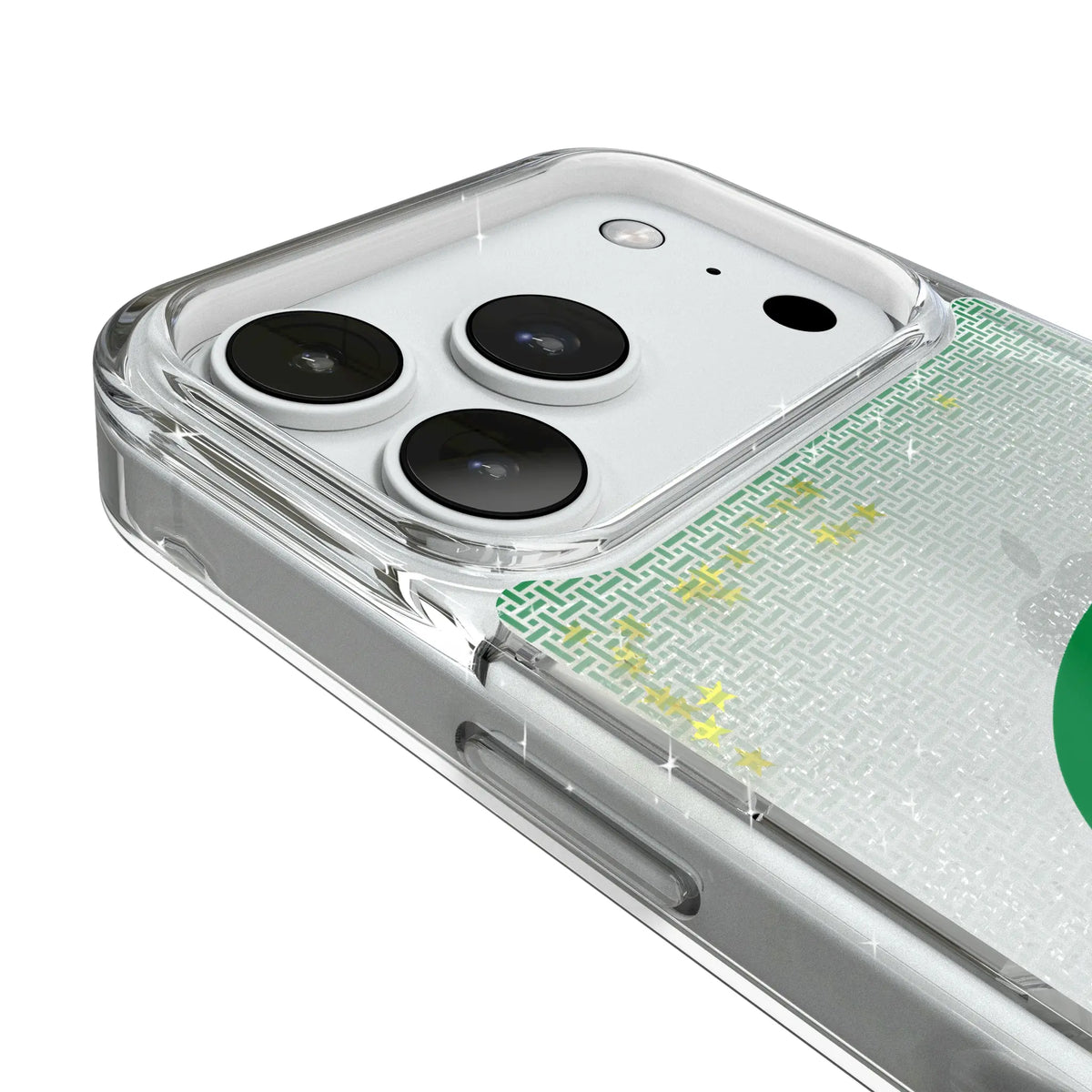 University of Oregon Ducks Linen iPhone Glitter Phone Case for Apple iPhone - Detail#Device_iPhone 18 Pro