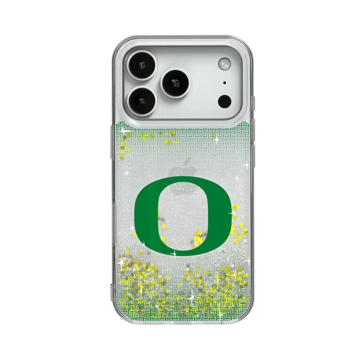 University of Oregon Ducks Linen Glitter Phone Case for Apple iPhone