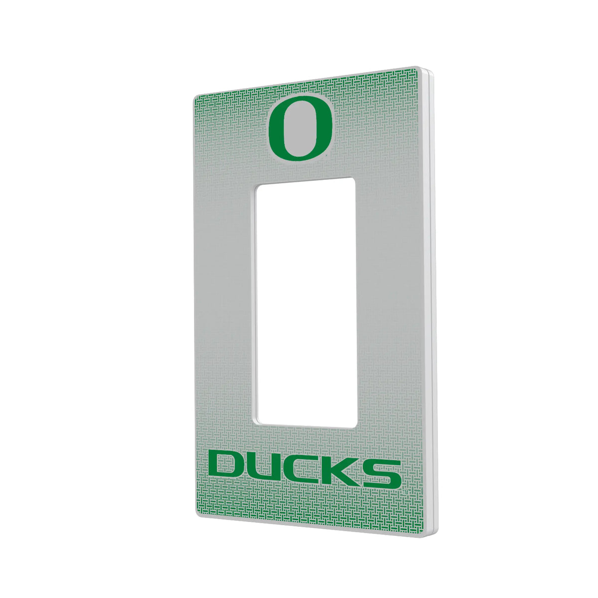 University of Oregon Ducks Linen Hidden-Screw Light Switch Plate#Style_Single Rocker