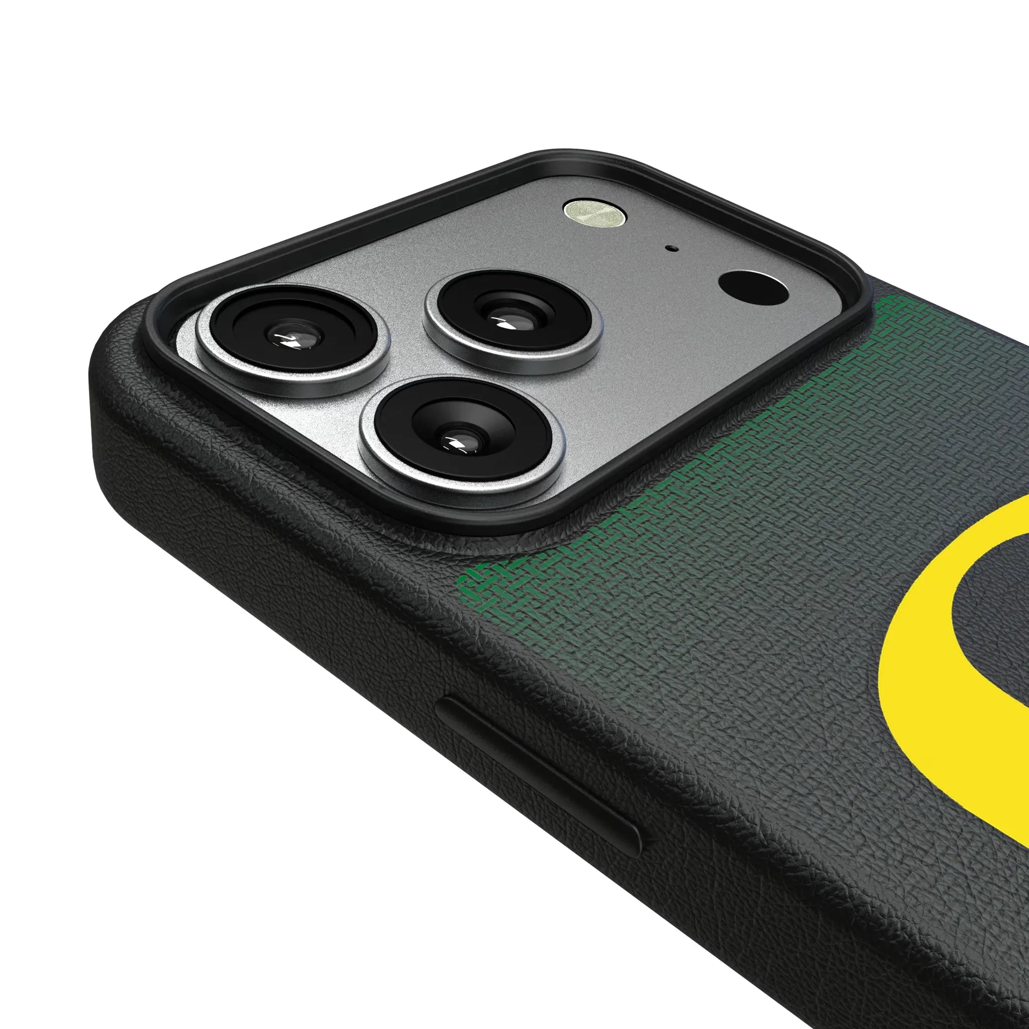 University of Oregon Ducks Linen iPhone MagSafe Compatible Phone Case for Apple iPhone - Detail#Device_iPhone 17 Pro
