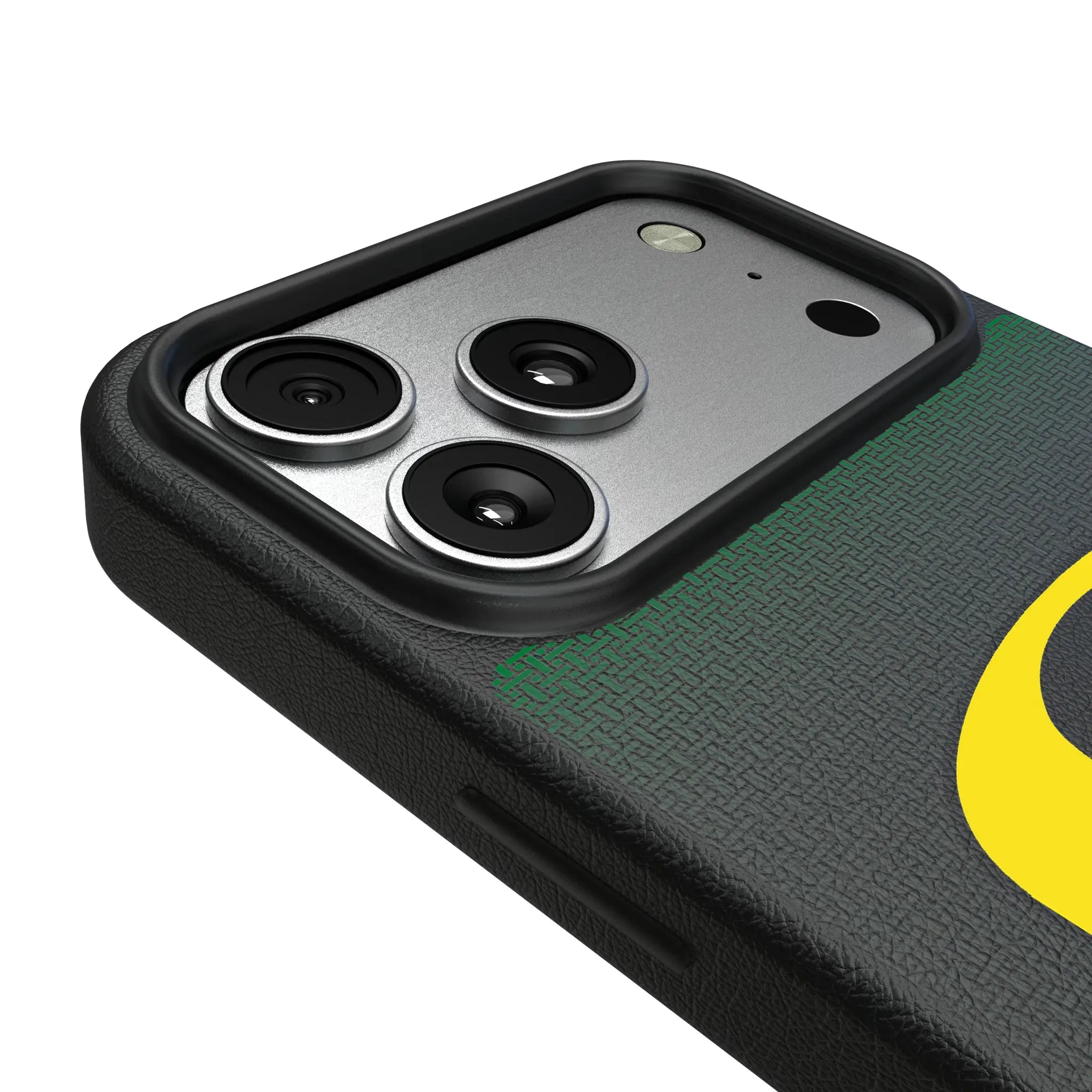 University of Oregon Ducks Linen iPhone MagSafe Compatible Phone Case for Apple iPhone - Detail#Device_iPhone 17 Pro Max