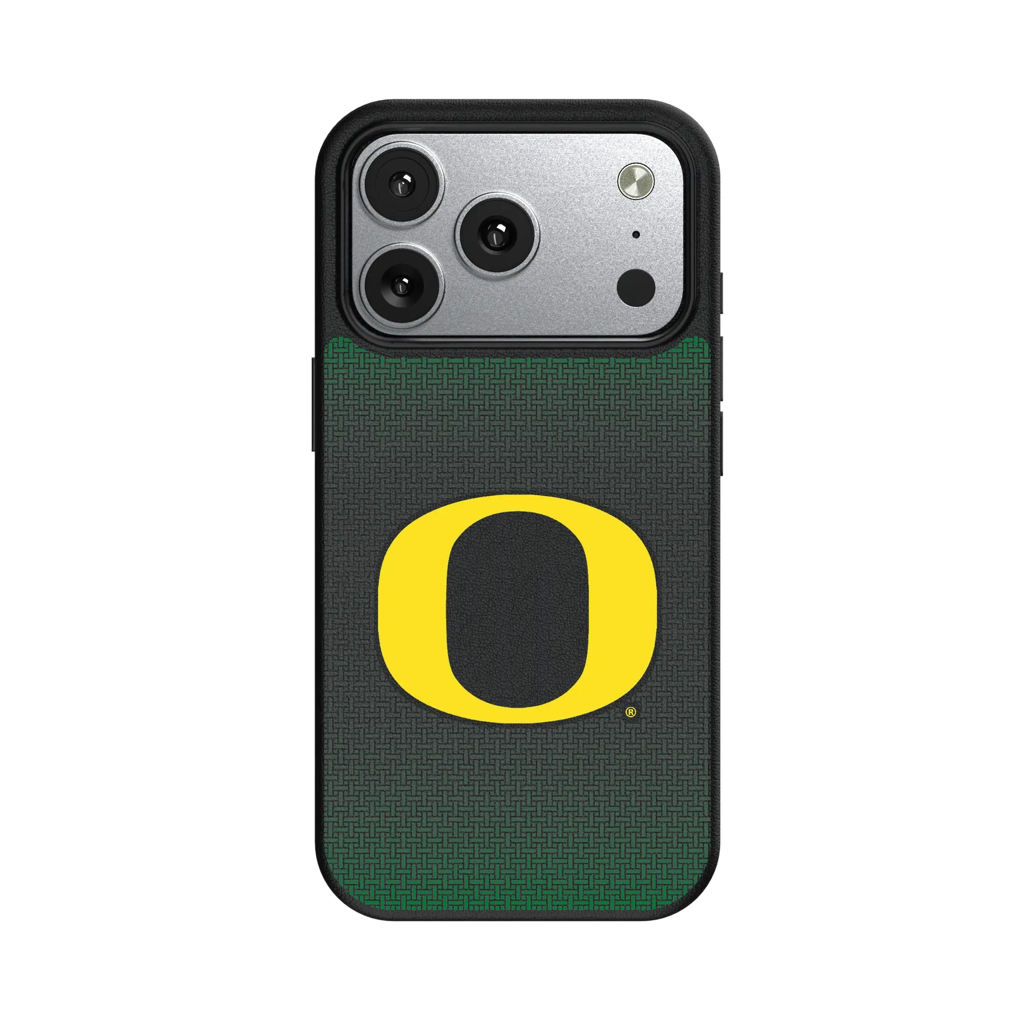 University of Oregon Ducks Linen iPhone MagSafe Compatible Phone Case for Apple iPhone#Device_iPhone 17 Pro