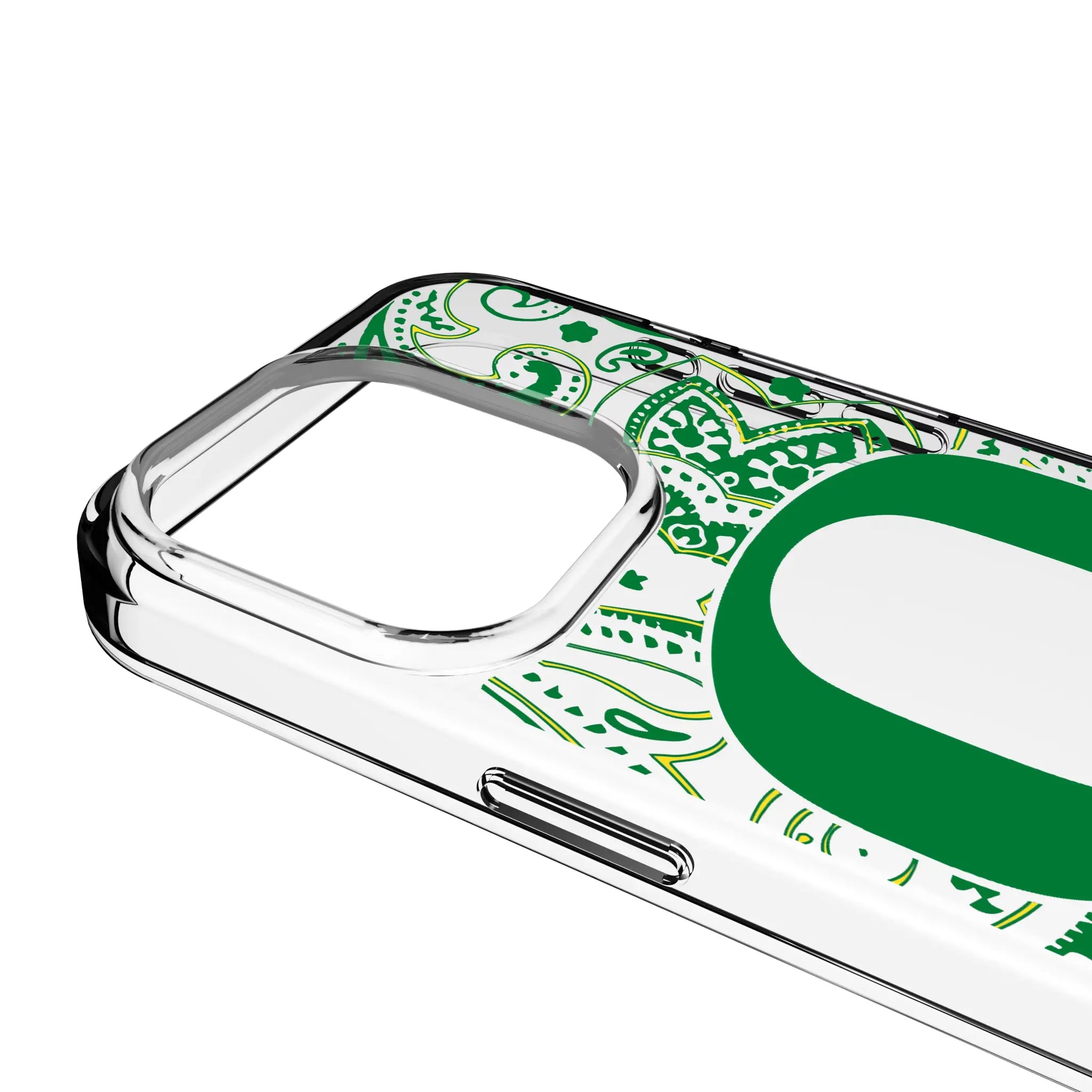 University of Oregon Ducks Paisley iPhone Clear Phone Case for Apple iPhone - Detail