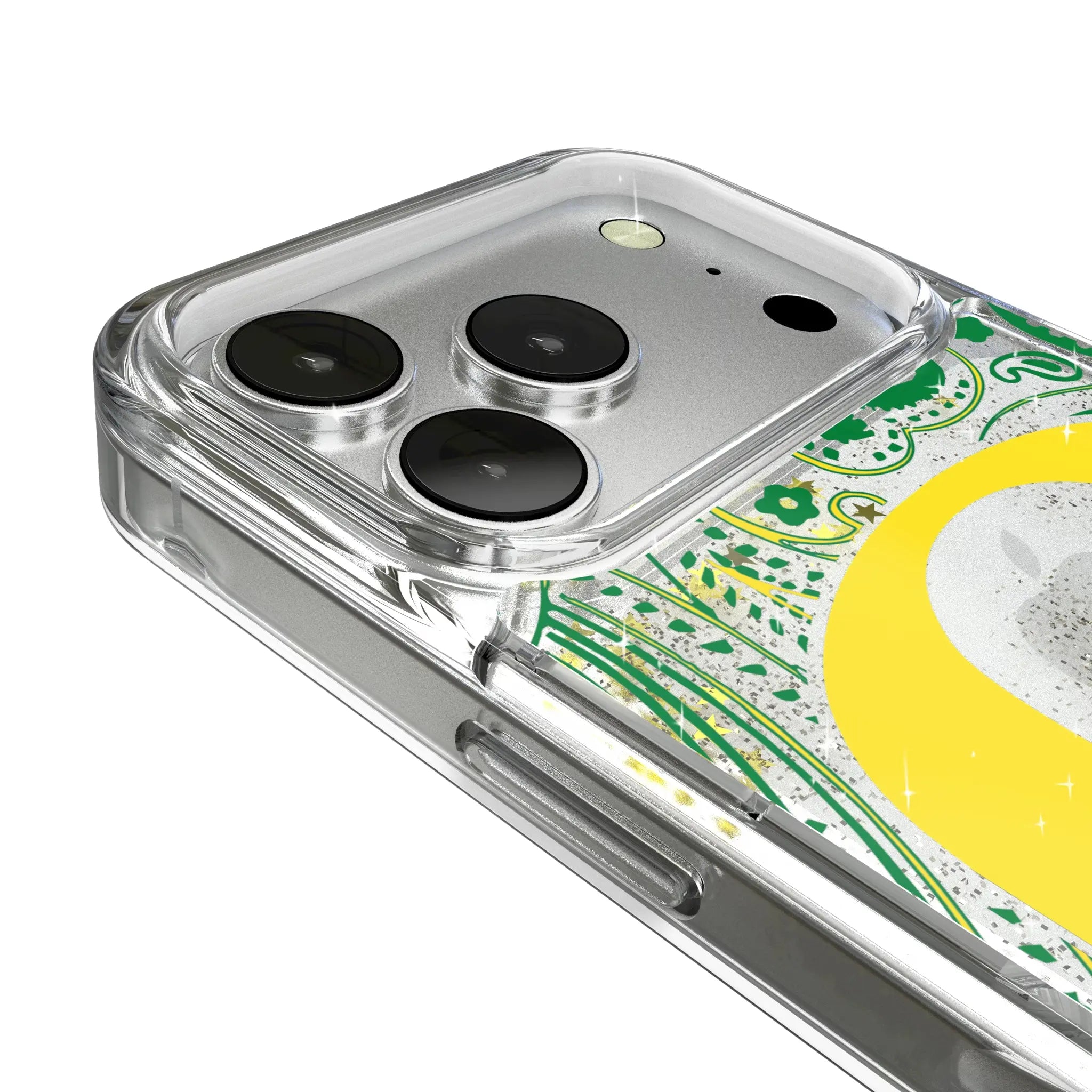 University of Oregon Ducks Paisley iPhone Glitter Phone Case for Apple iPhone - Detail