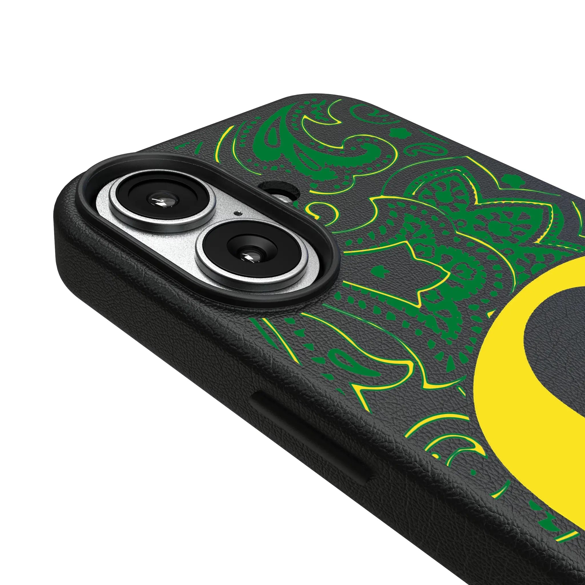 University of Oregon Ducks Paisley iPhone MagSafe Compatible Phone Case for Apple iPhone - Detail#Device_iPhone 17