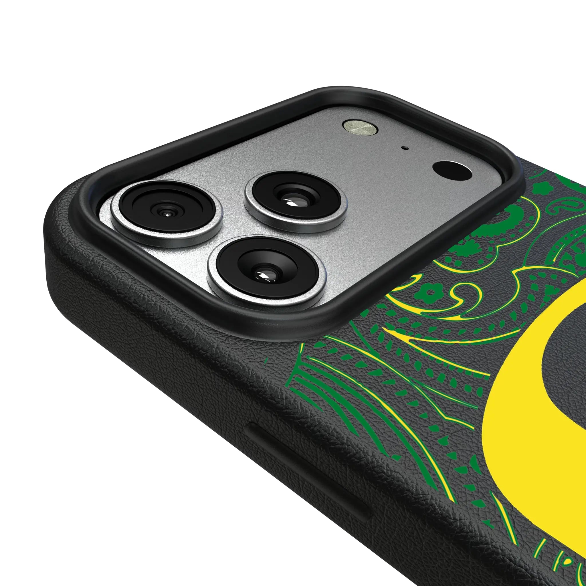 University of Oregon Ducks Paisley iPhone MagSafe Compatible Phone Case for Apple iPhone - Detail#Device_iPhone 17 Pro Max