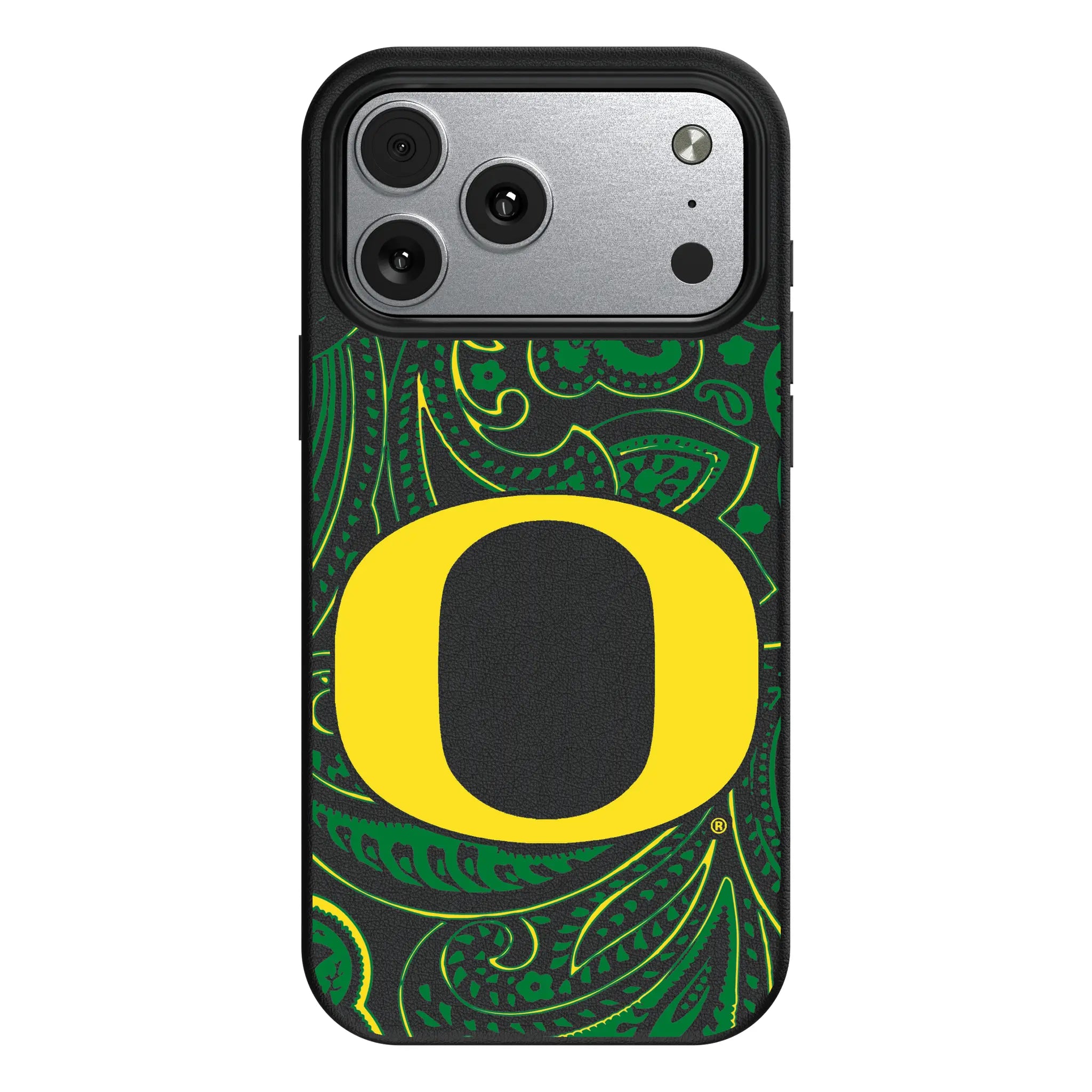 University of Oregon Ducks Paisley iPhone MagSafe Compatible Phone Case for Apple iPhone#Device_iPhone 17 Pro Max