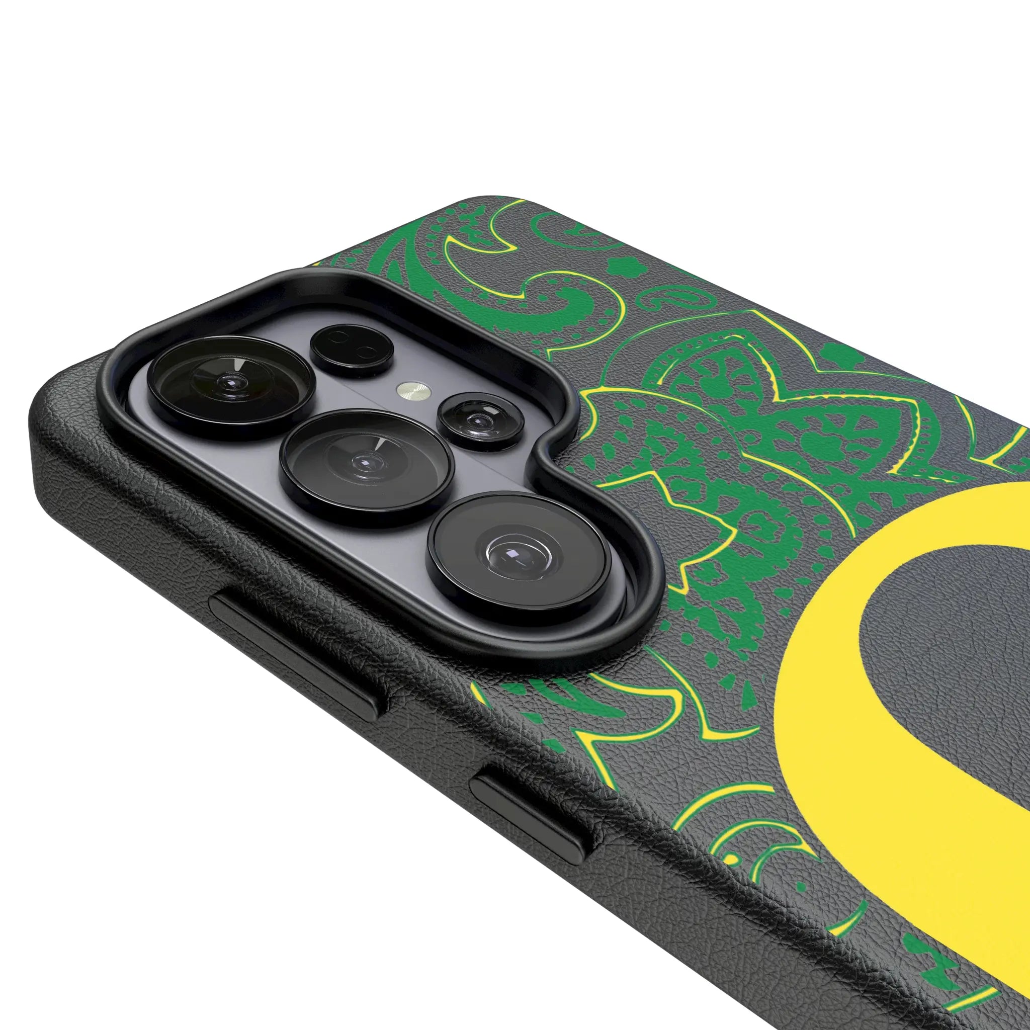 University of Oregon Ducks Paisley Galaxy MagSafe Compatible Phone Case for Samsung Galaxy - Detail#Device_Galaxy S26 Ultra