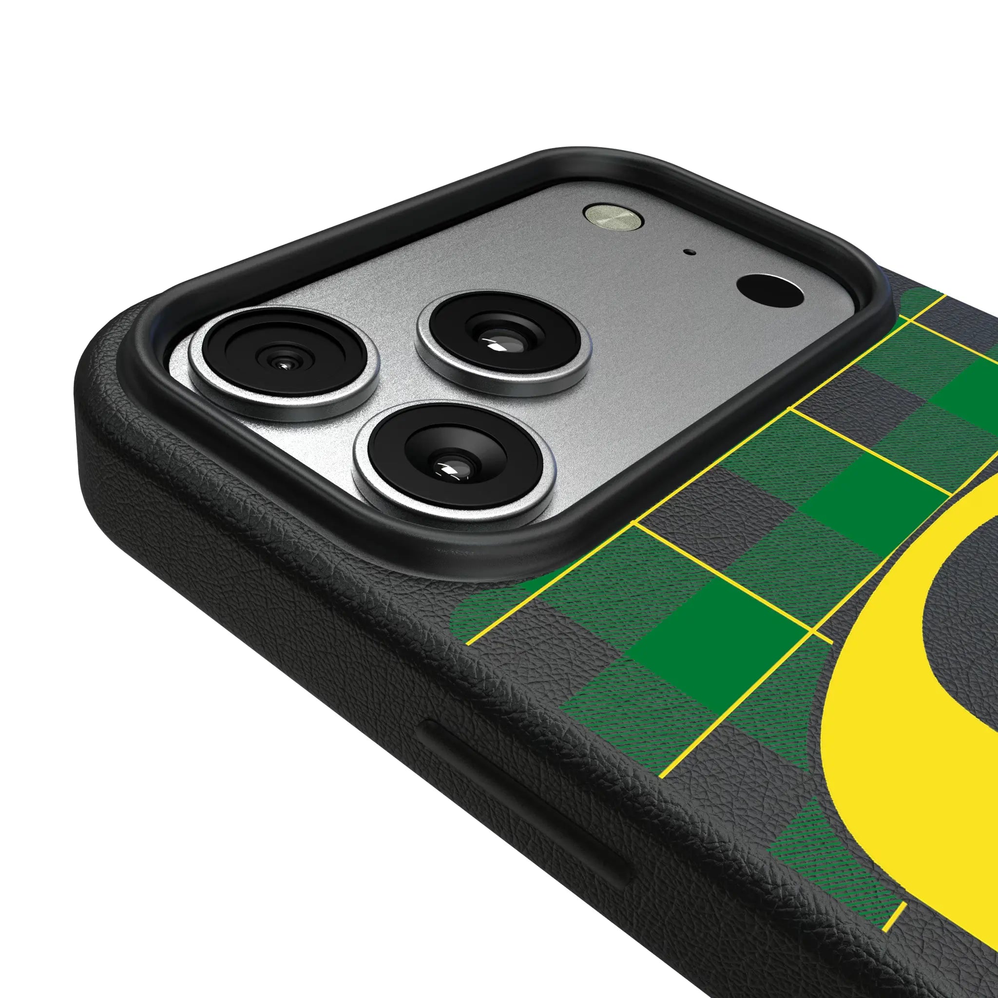 University of Oregon Ducks Plaid iPhone MagSafe Compatible Phone Case for Apple iPhone - Detail#Device_iPhone 17 Pro Max