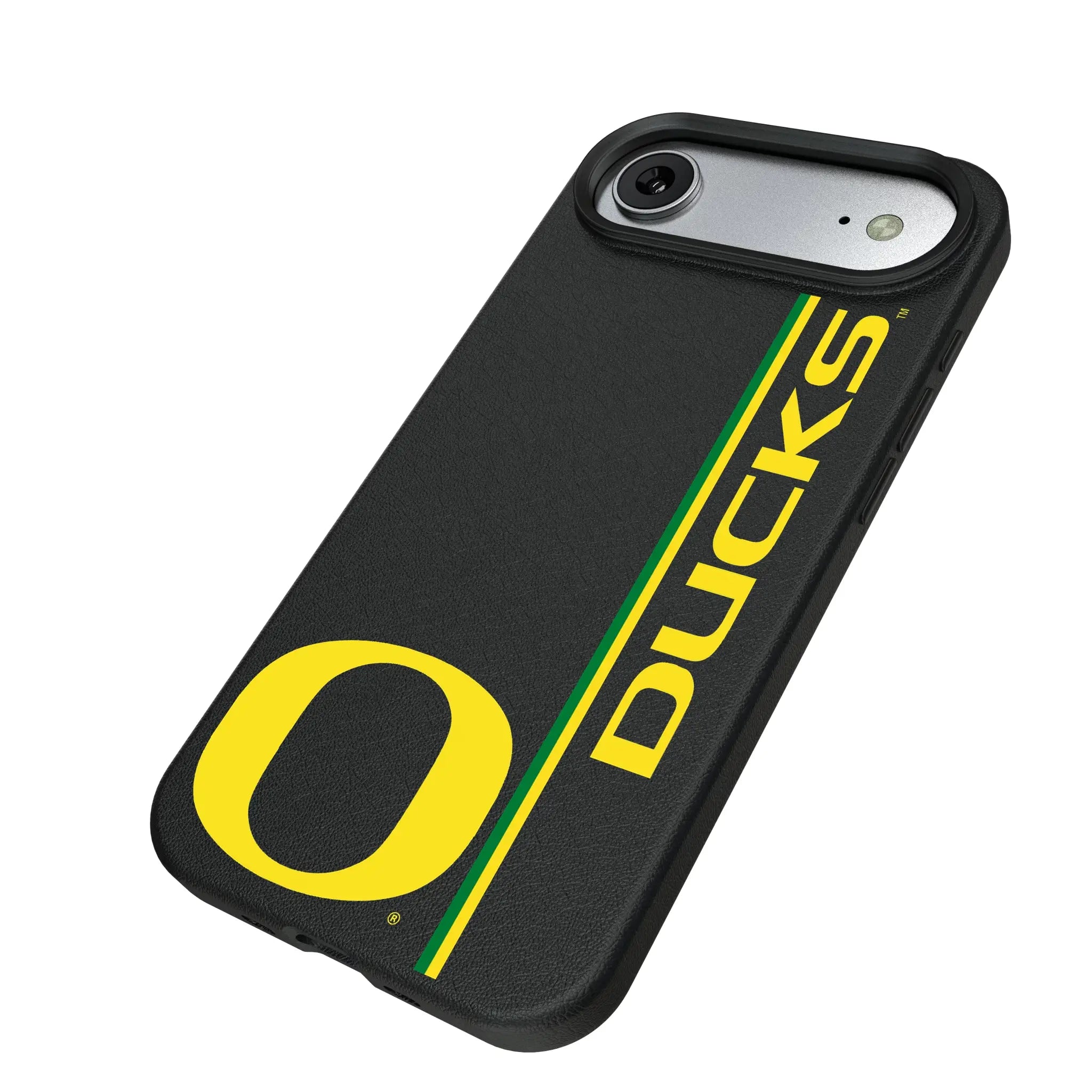 University of Oregon Ducks Sidebar iPhone MagSafe Compatible Phone Case for Apple iPhone - Isometric View#Device_iPhone Air