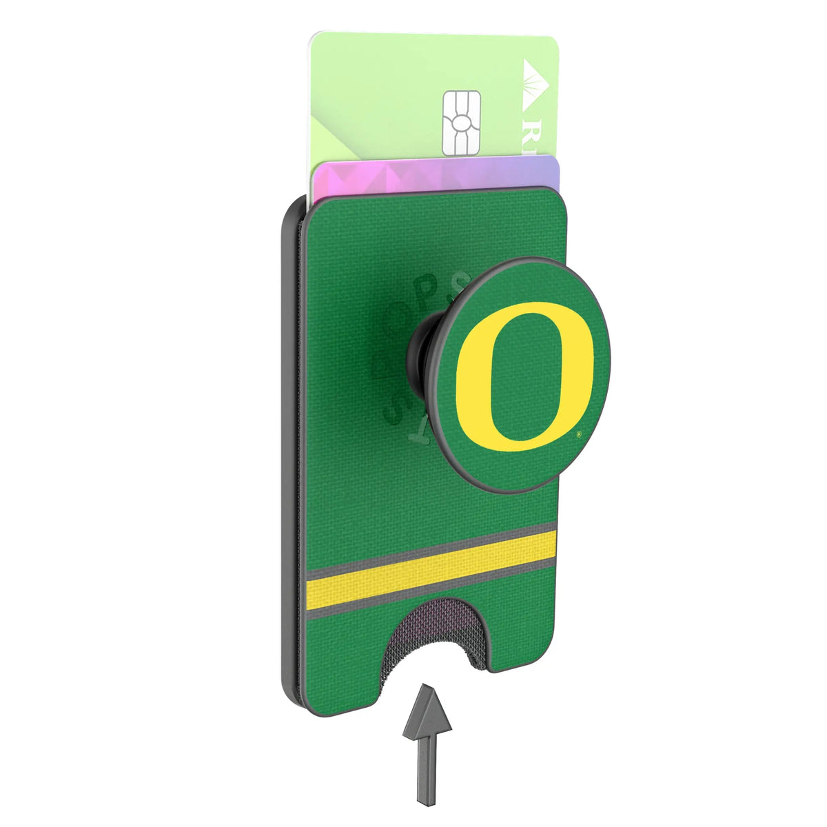 University of Oregon Ducks Stripe Popsockets Wallet Magnetic - Detail