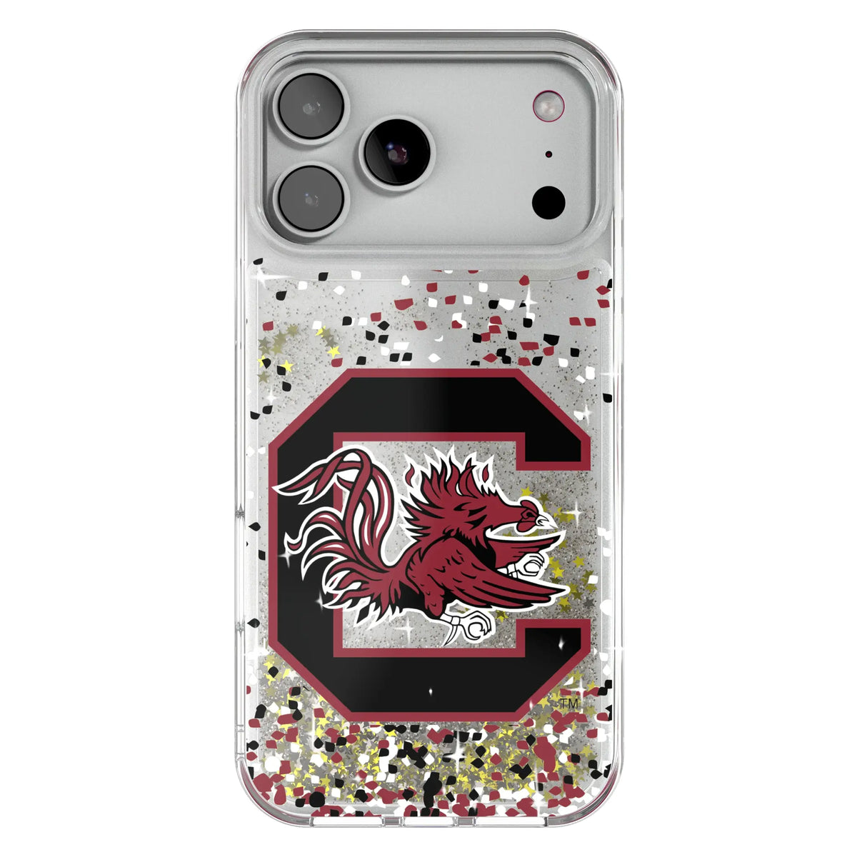 University of South Carolina Gamecocks Confetti Glitter Phone Case for Apple iPhone