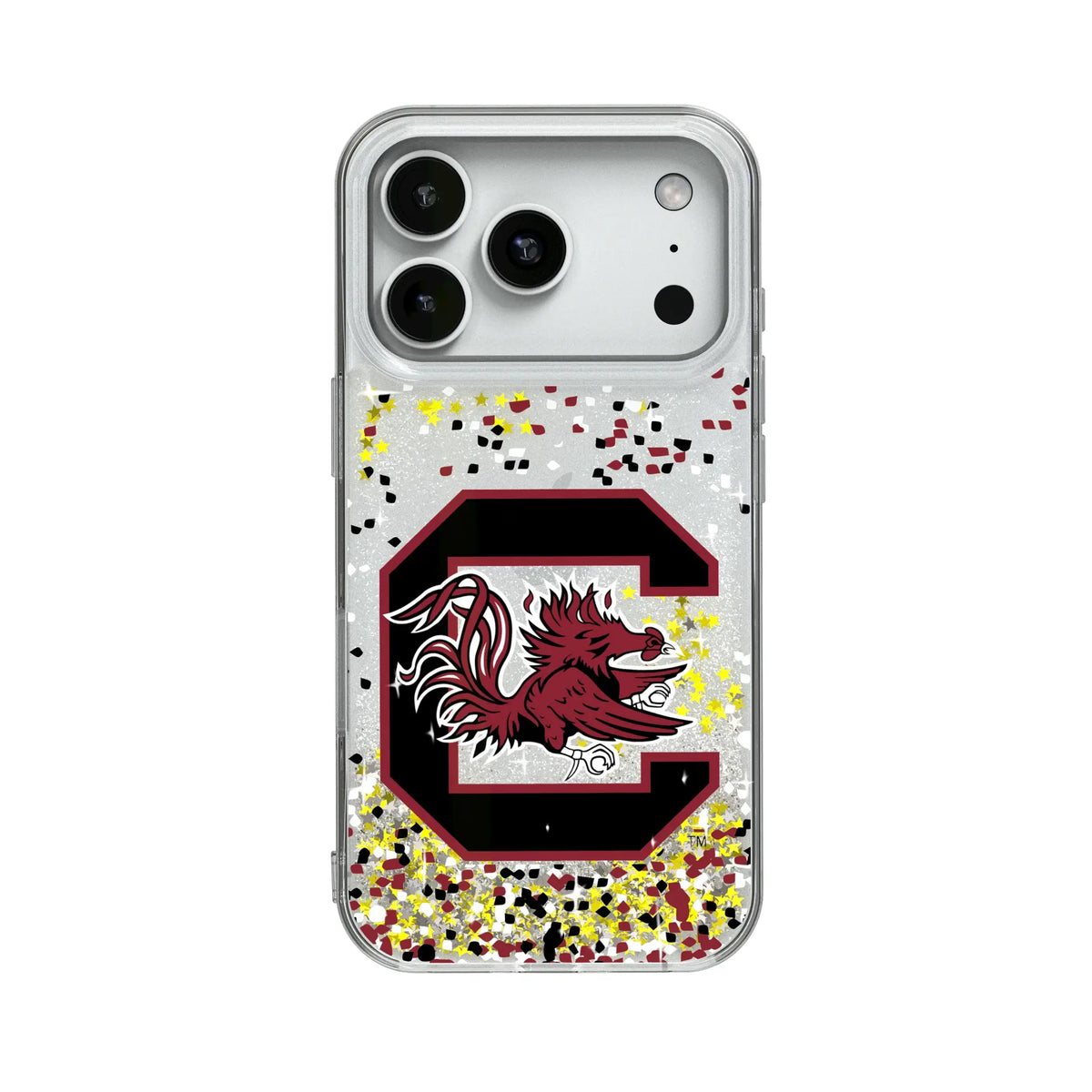 University of South Carolina Gamecocks Confetti Glitter Phone Case for Apple iPhone