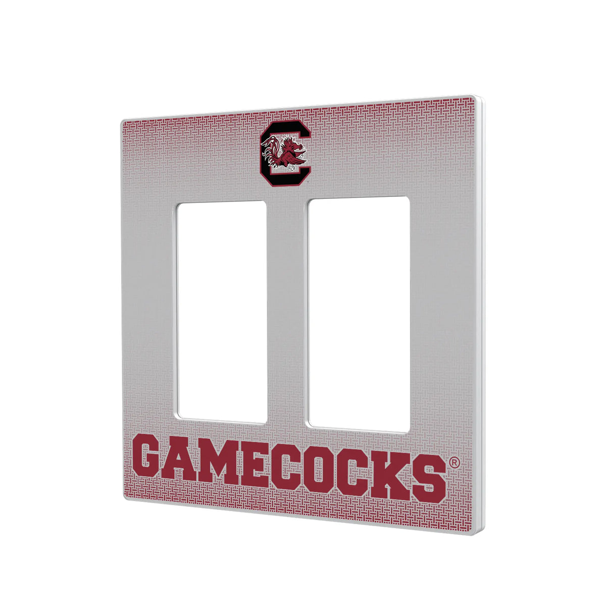 University of South Carolina Gamecocks Linen Hidden-Screw Light Switch Plate#Style_Double Rocker