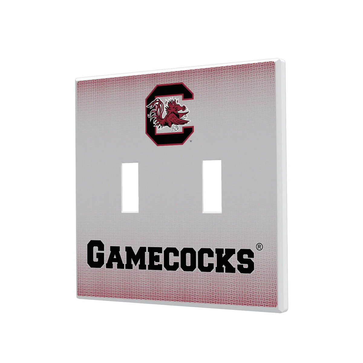 University of South Carolina Gamecocks Linen Hidden-Screw Light Switch Plate#Style_Double Toggle