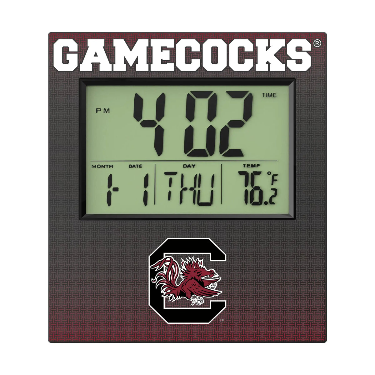 University of South Carolina Gamecocks Linen Wall Clock