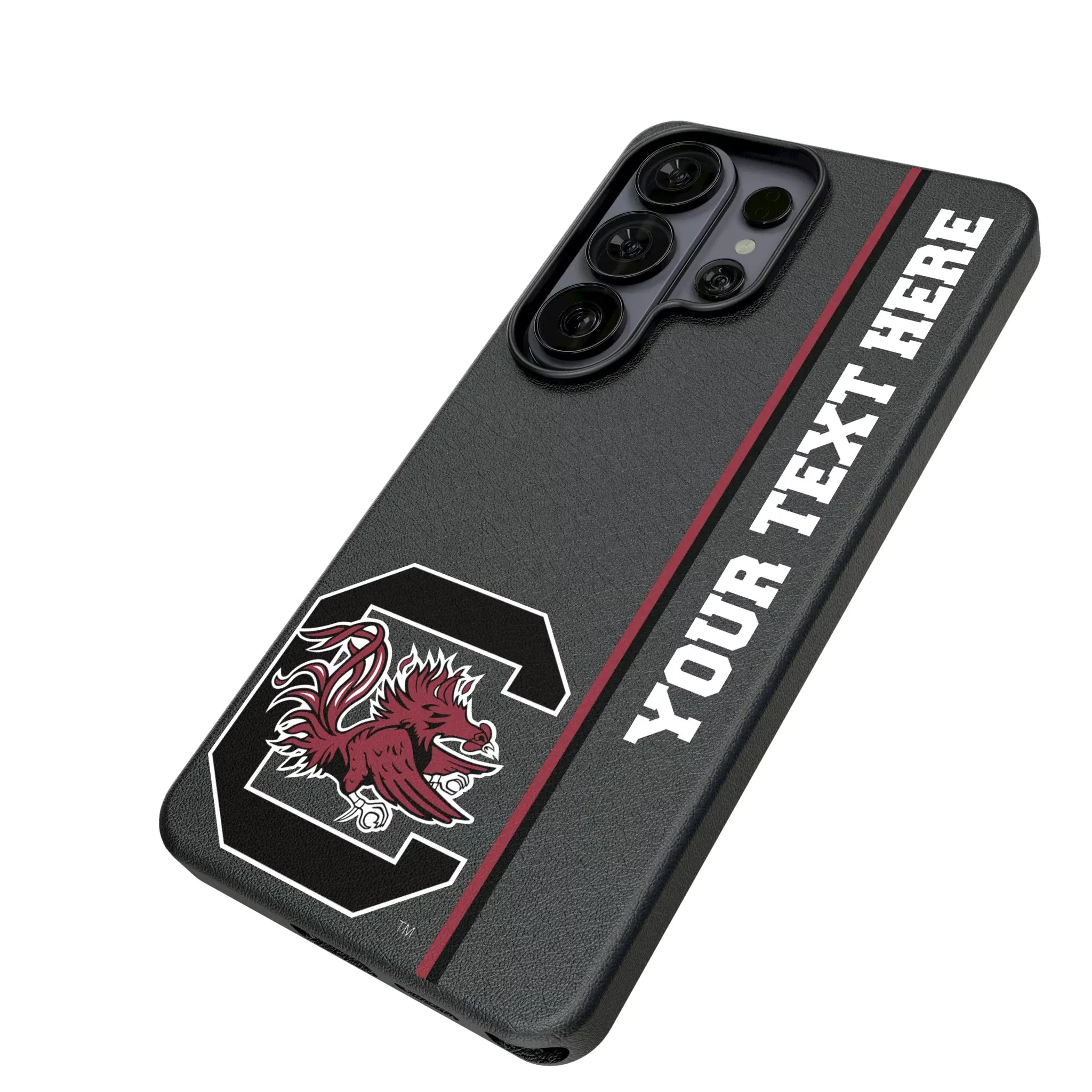 University of South Carolina Gamecocks Personalized Sidebard Galaxy MagSafe Compatible Phone Case for Samsung Galaxy - Isometric View#Device_Galaxy S26 Ultra