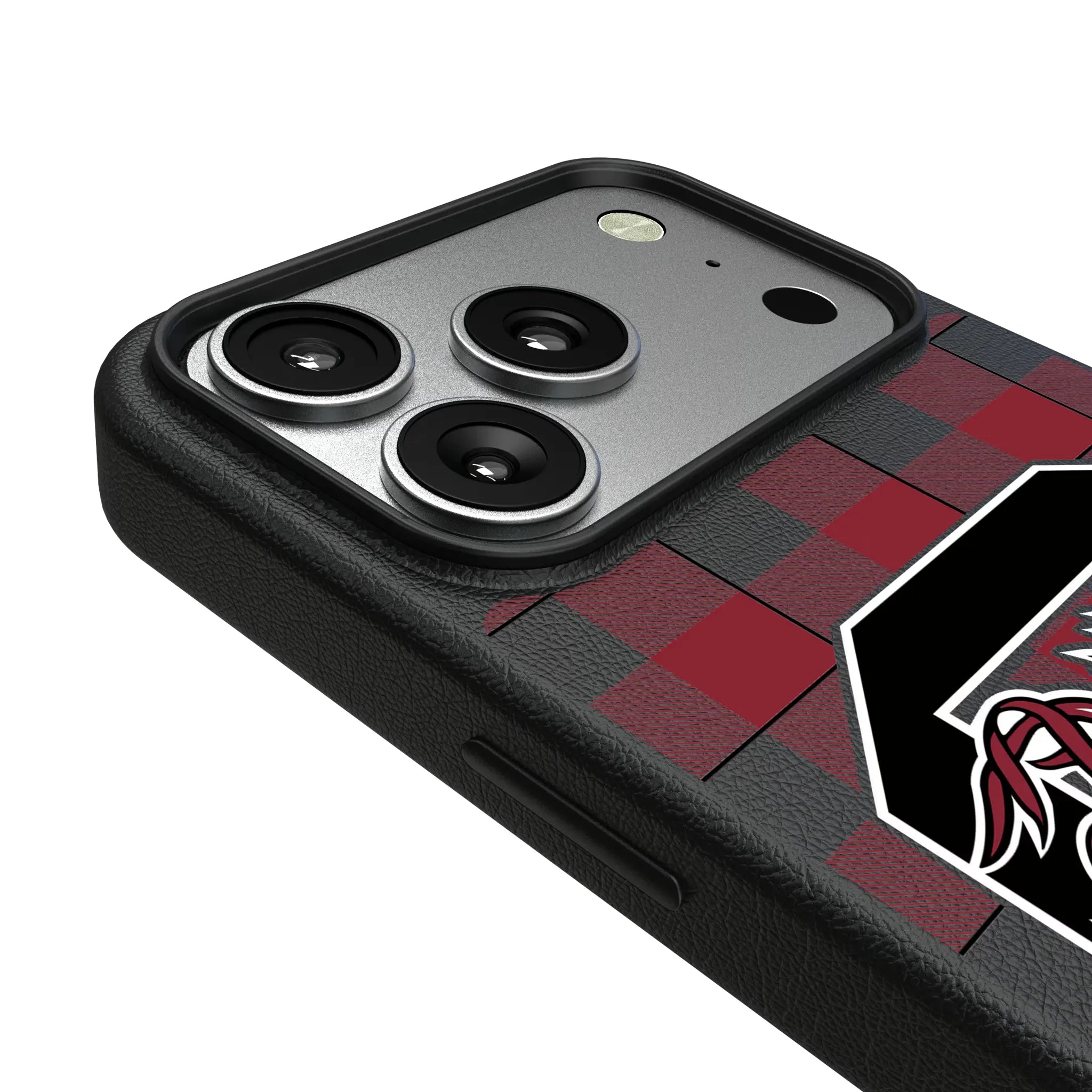 University of South Carolina Gamecocks Plaid iPhone MagSafe Compatible Phone Case for Apple iPhone - Detail#Device_iPhone 17 Pro