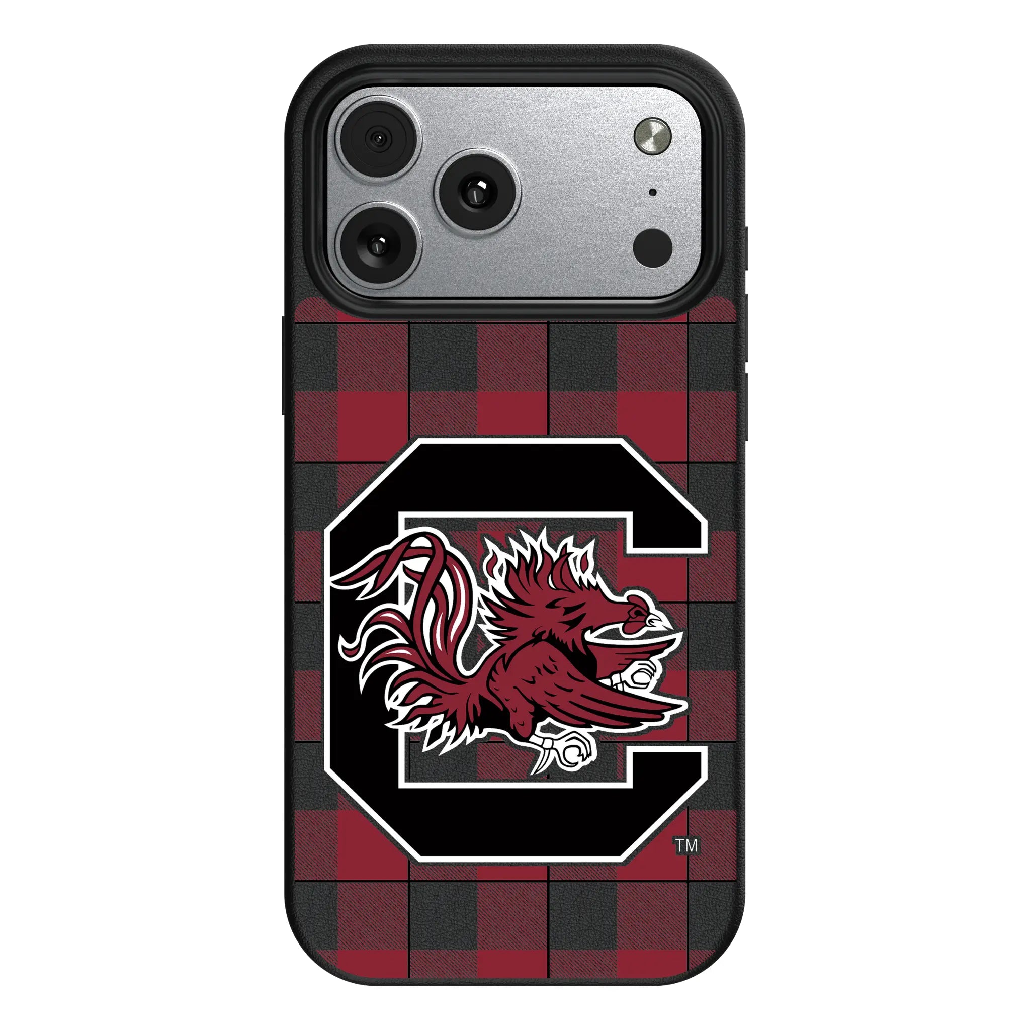University of South Carolina Gamecocks Plaid iPhone MagSafe Compatible Phone Case for Apple iPhone#Device_iPhone 17 Pro Max