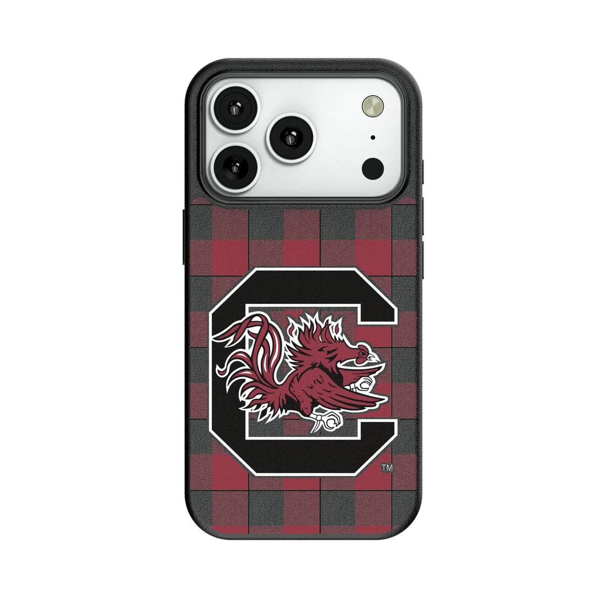 University of South Carolina Gamecocks Plaid MagSafe Compatible Phone Case for Apple iPhone