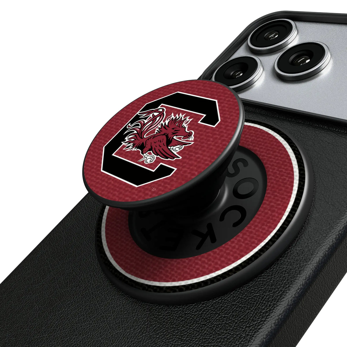 University of South Carolina Gamecocks Stripe Popsockets Round Magnetic