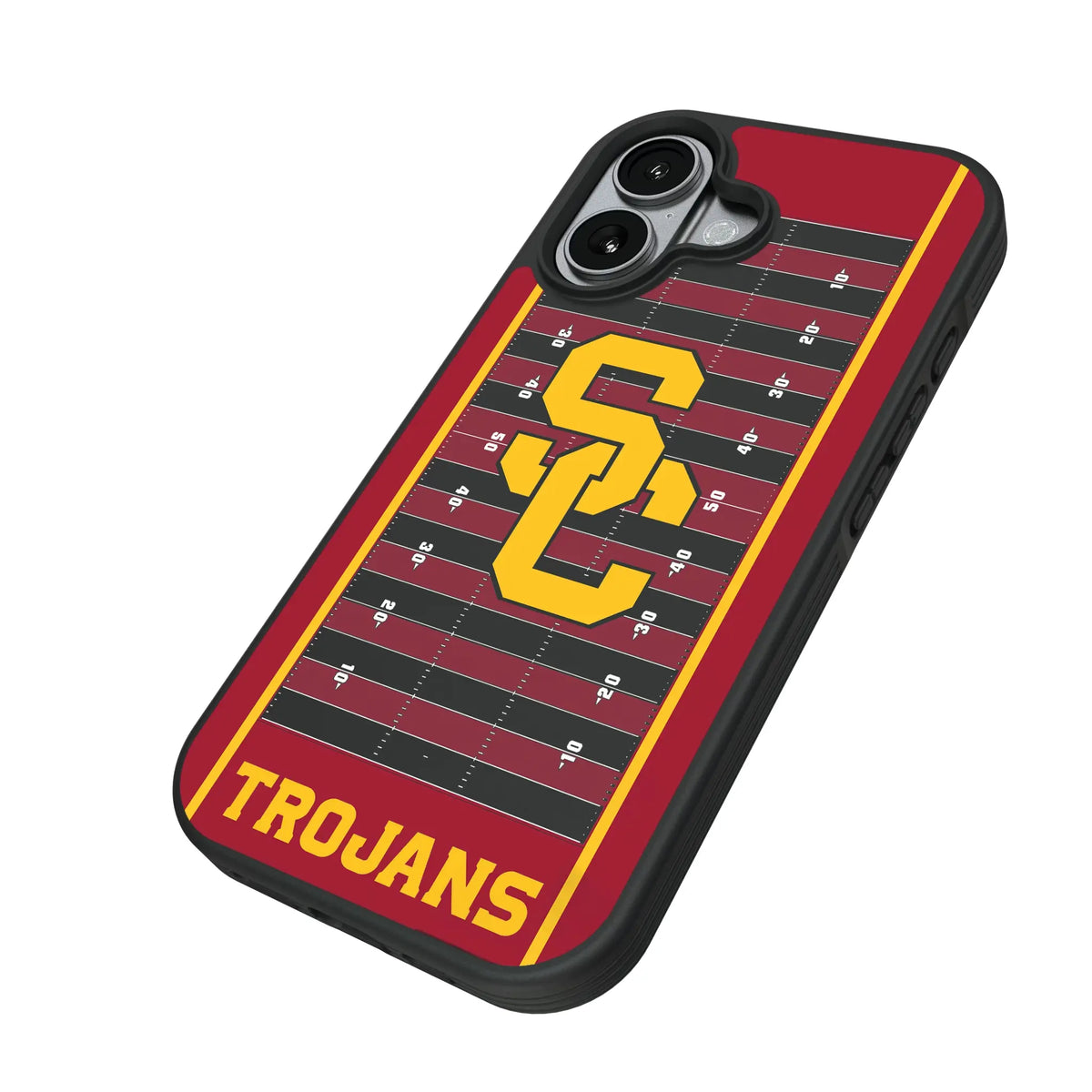 University of Southern California Trojans Field iPhone Bump Phone Case for Apple iPhone - Isometric View#Device_iPhone 17