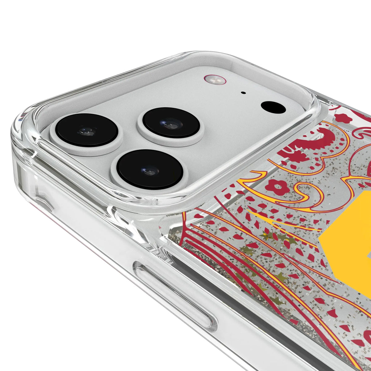 University of Southern California Trojans Paisley iPhone Glitter Phone Case for Apple iPhone - Detail#Device_iPhone 18 Pro Max
