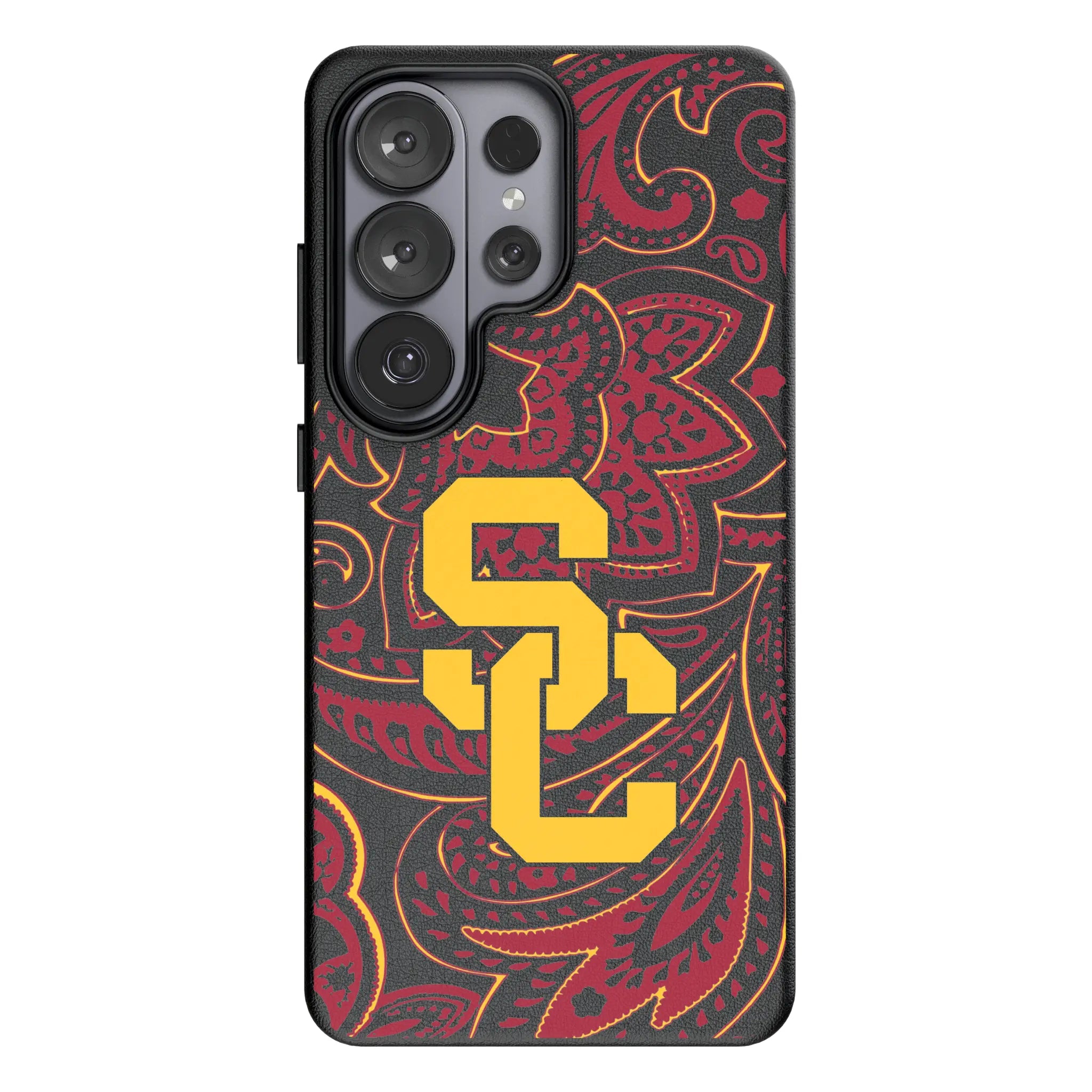 University of Southern California Trojans Paisley Galaxy MagSafe Compatible Phone Case for Samsung Galaxy#Device_Galaxy S26 Ultra
