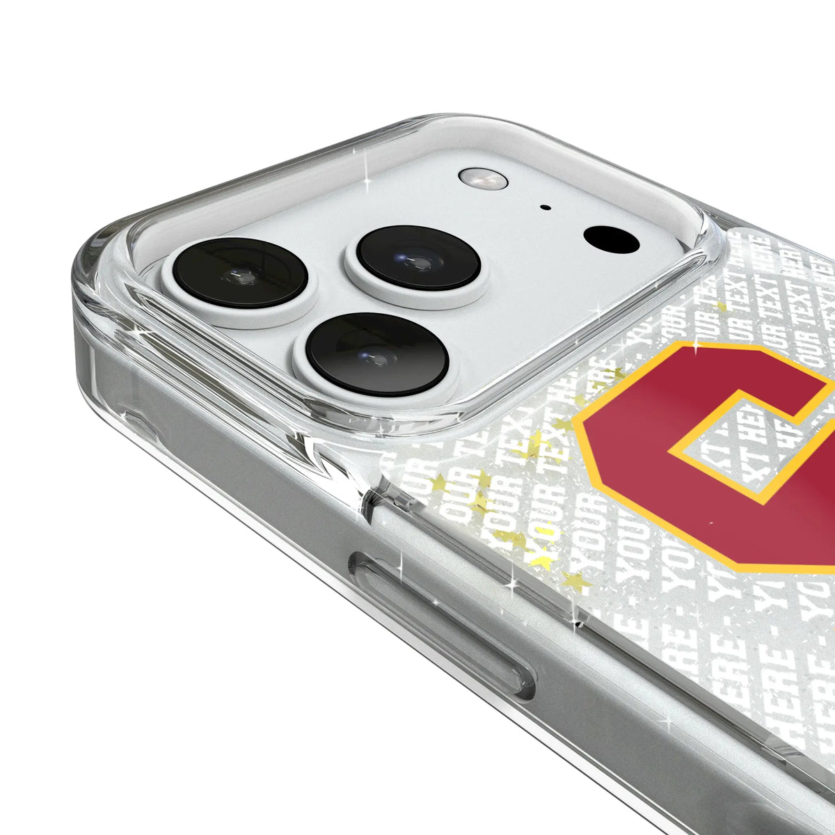 University of Southern California Trojans Personalized EndZone Plus iPhone Glitter Phone Case for Apple iPhone - Detail#Device_iPhone 18 Pro