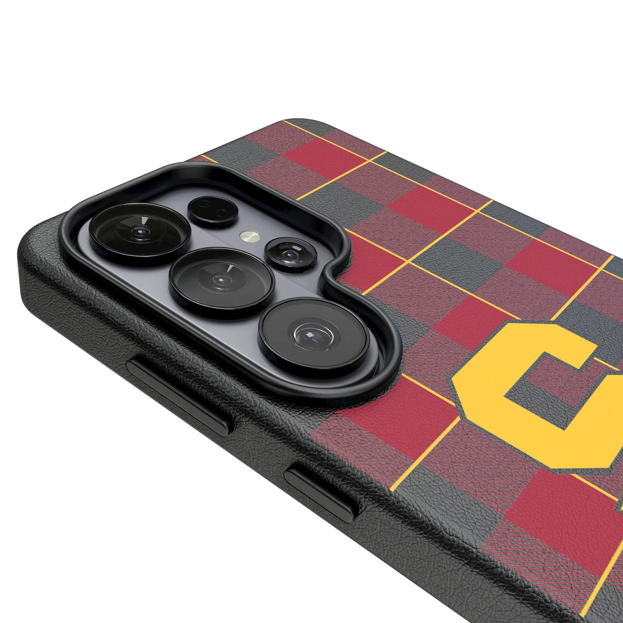 University of Southern California Trojans Plaid Galaxy MagSafe Compatible Phone Case for Samsung Galaxy - Detail#Device_Galaxy S26 Ultra