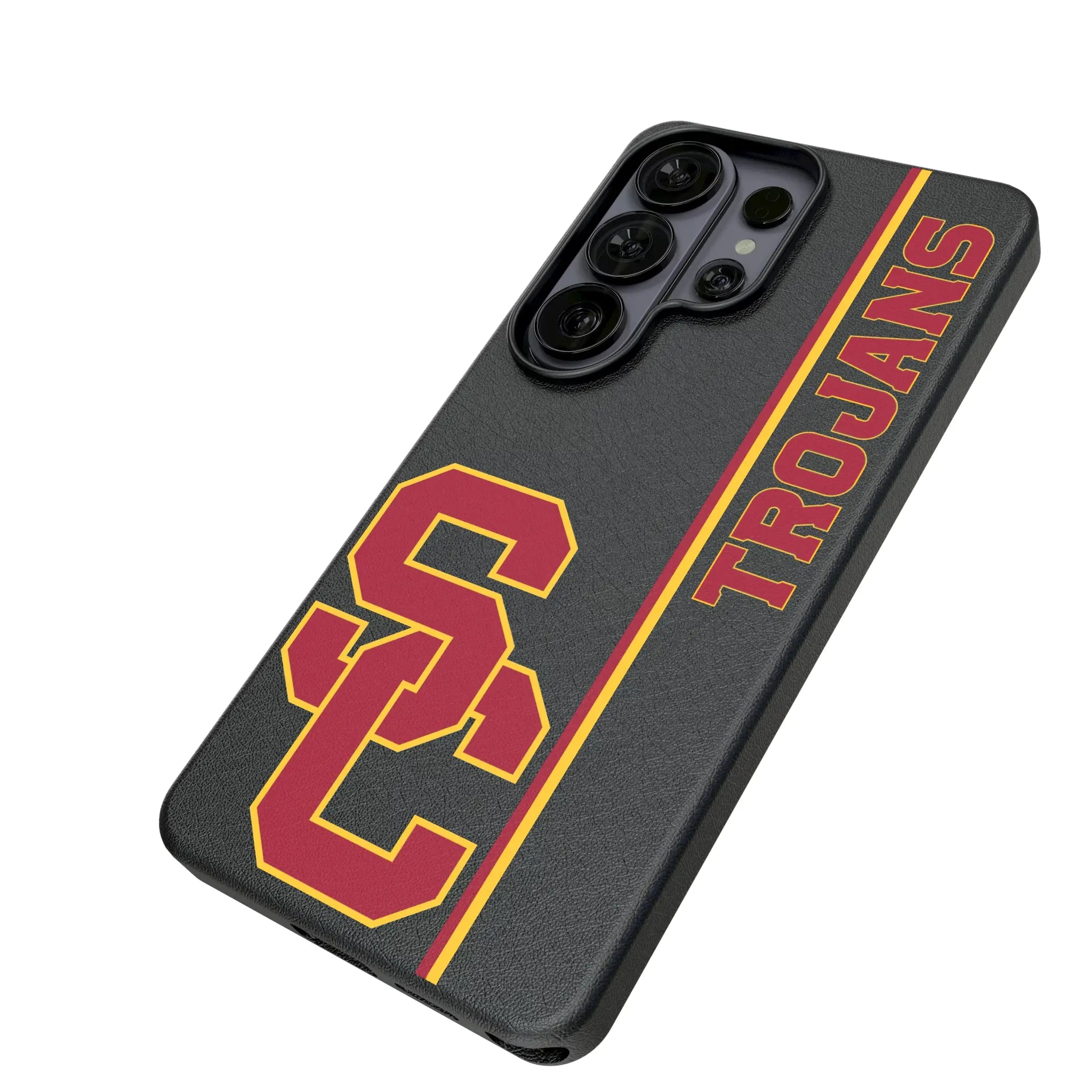 University of Southern California Trojans Sidebar Galaxy MagSafe Compatible Phone Case for Samsung Galaxy - Isometric View#Device_Galaxy S26 Ultra